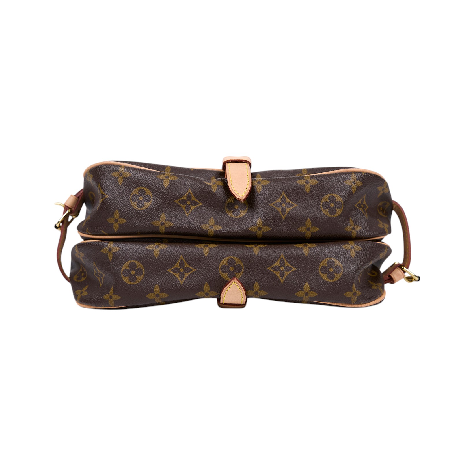 路易威登 LOUIS VUITTON Saumur 30 馬鞍包 M42256 棕原花馬鞍包 防塵袋
