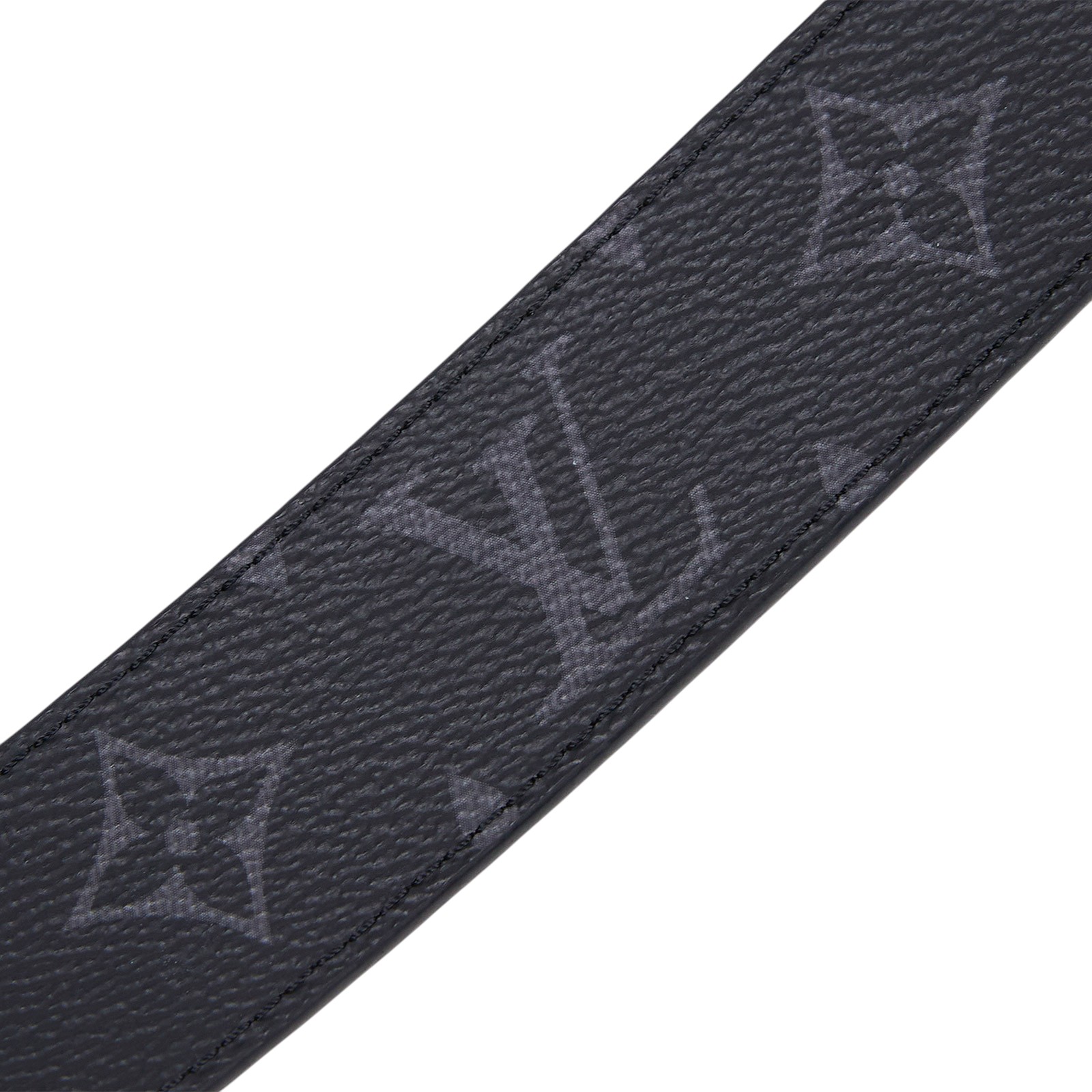 路易威登 LOUIS VUITTON LV Initiales 35毫米 皮帶 M0450V 黑原花銀LOGO腰帶 原廠盒子/防塵袋