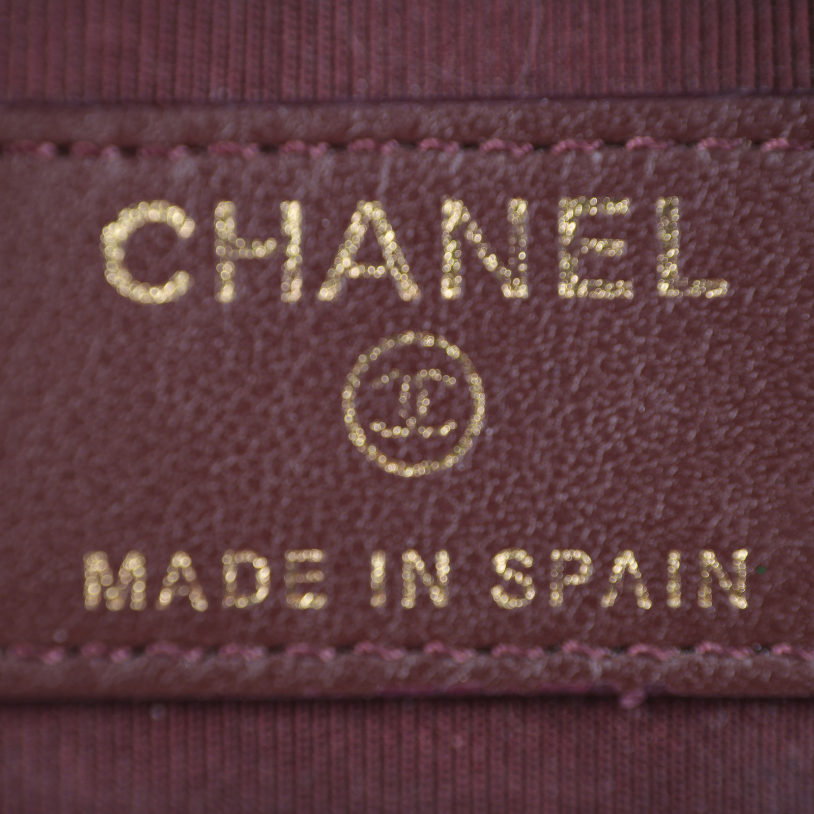 香奈兒 CHANEL CC logo 零錢包 A68995 28開荔枝牛金橢圓零錢包 無附屬品