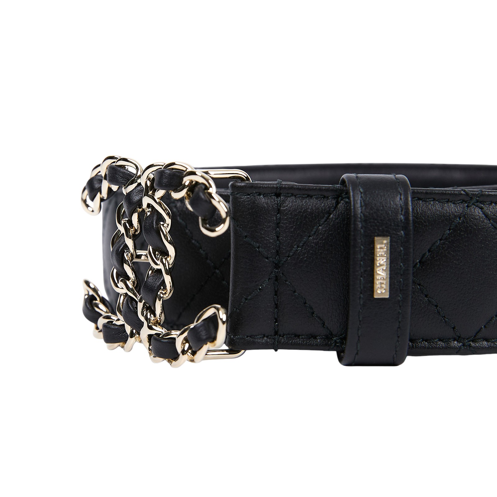 香奈兒 CHANEL 19 腰帶 A73463_80 黑19皮帶 原廠盒子/防塵袋/購買證明