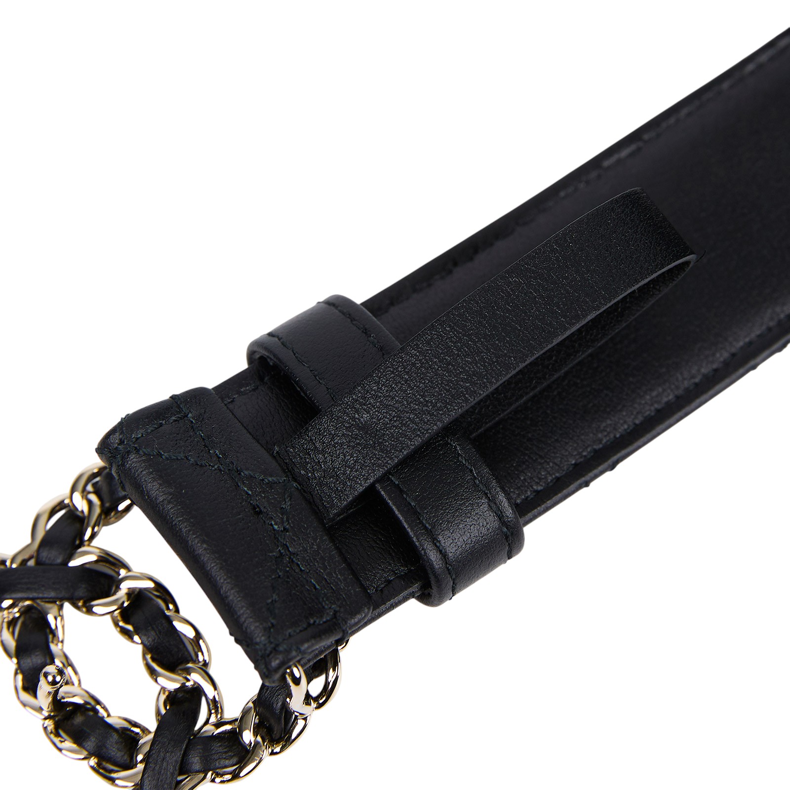 香奈兒 CHANEL 19 腰帶 A73463_80 黑19皮帶 原廠盒子/防塵袋/購買證明