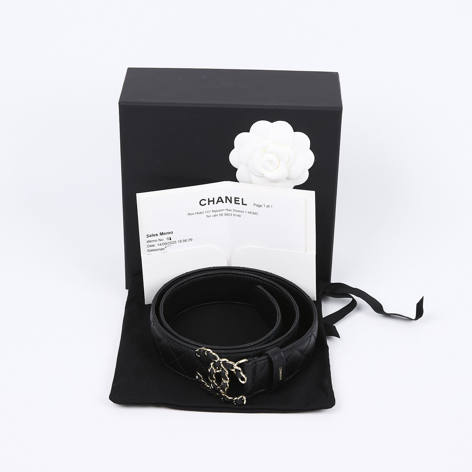 香奈兒 CHANEL 19 腰帶 A73463_80 黑19皮帶 原廠盒子/防塵袋/購買證明