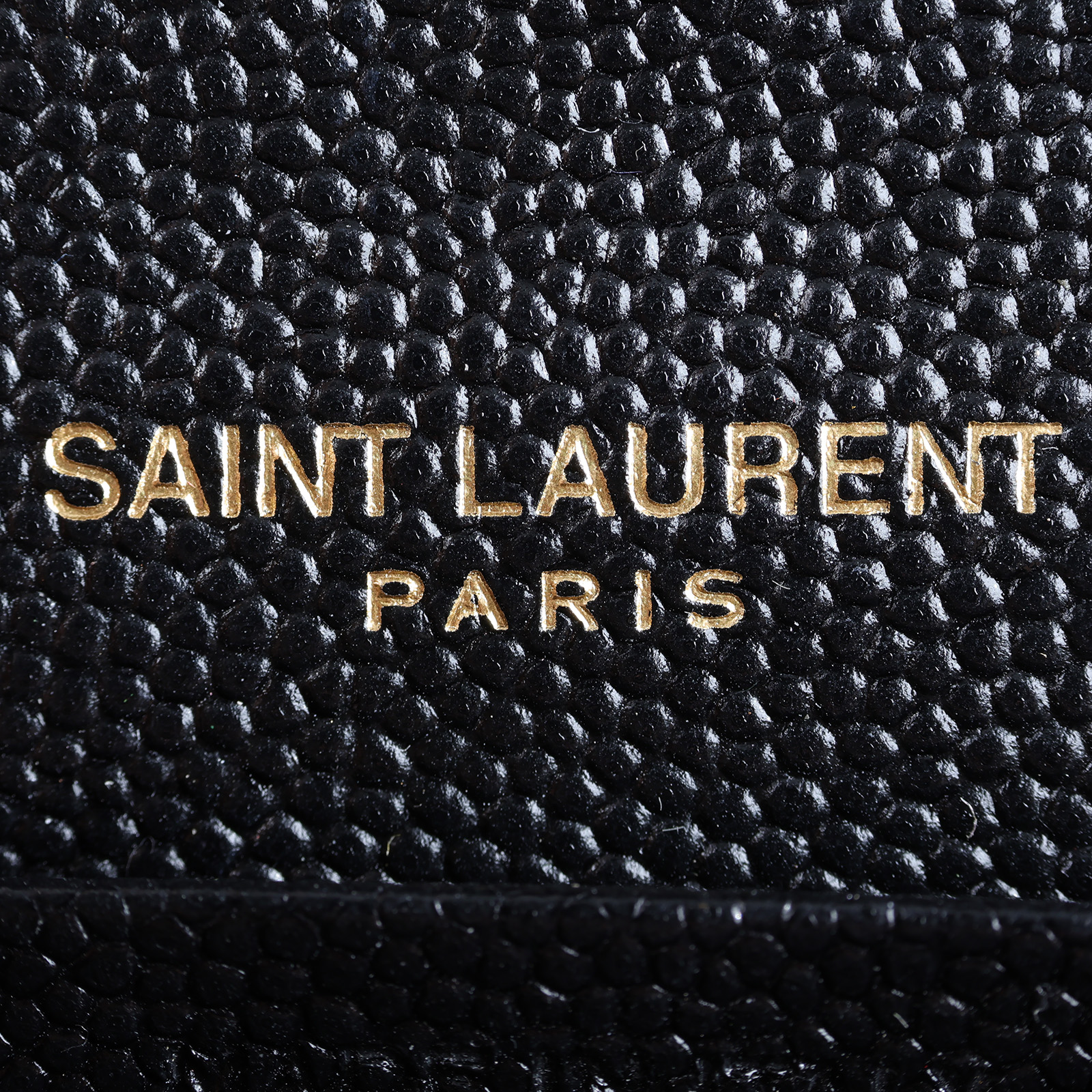 聖羅蘭 YSL SAINT LAURENT Cassandre 經典粒面皮革 鏈條 錢包 377828BOW01  原廠盒子/防塵袋