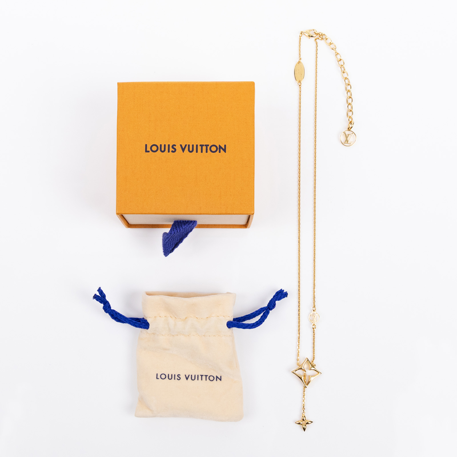 路易威登 LOUIS VUITTON LV Flowergram 項鏈 M01234 金Flowergram 經典花卉吊墜造型項鍊 原廠盒子/防塵袋