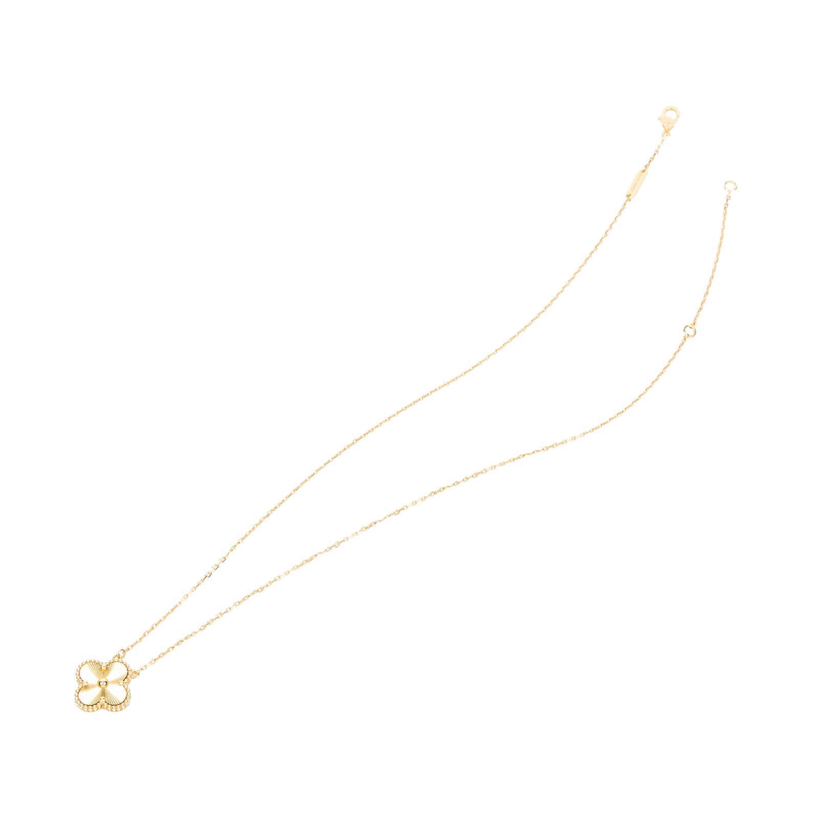 梵克雅寶 Van Cleef & Arpels Vintage Alhambra 吊墜 小型 璣鏤雕花 VCARP4KL00  原廠盒子/保書/購買證明