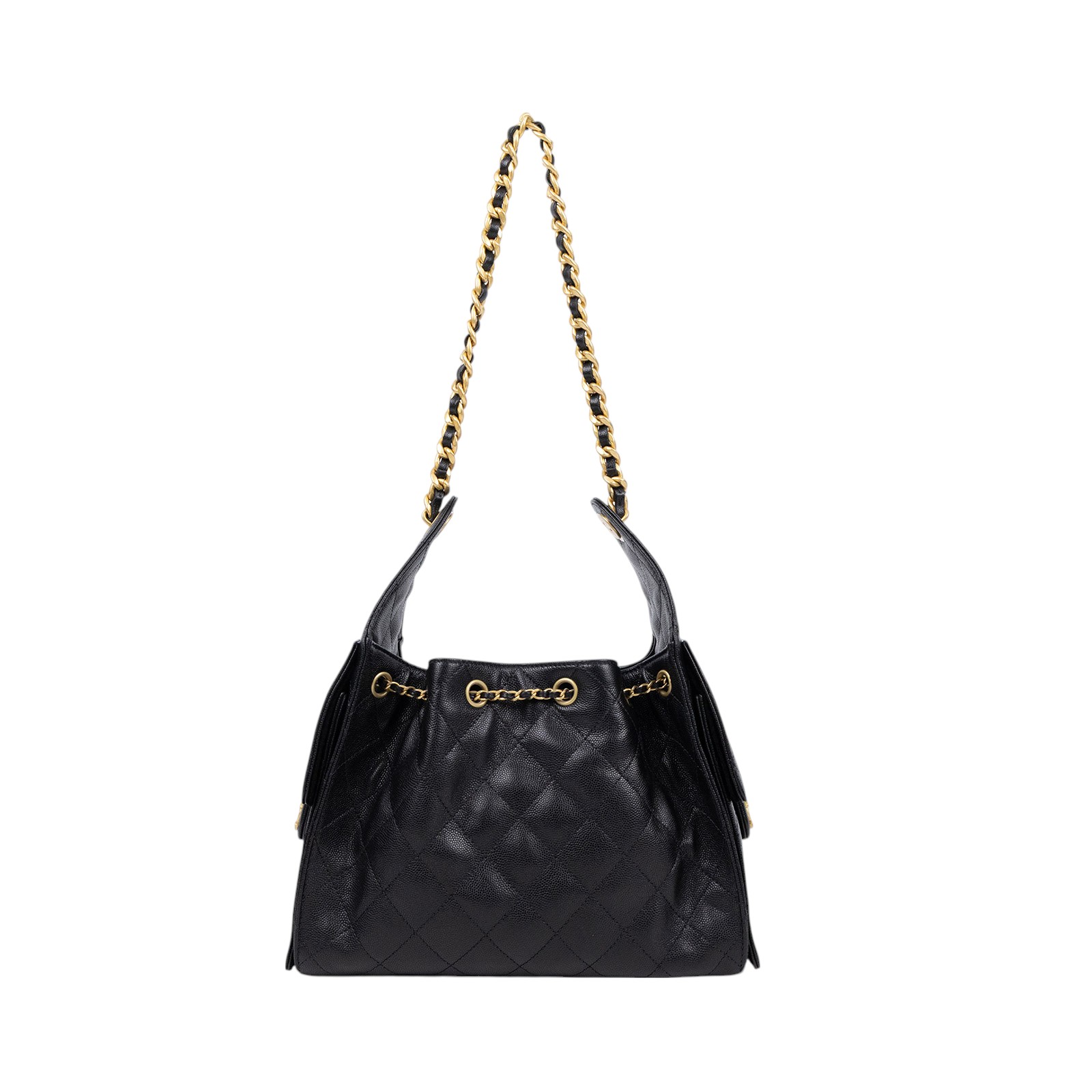 香奈兒 CHANEL 25 小型包 AS5293 晶片款 黑色金釦25小型HOBO 原廠盒子