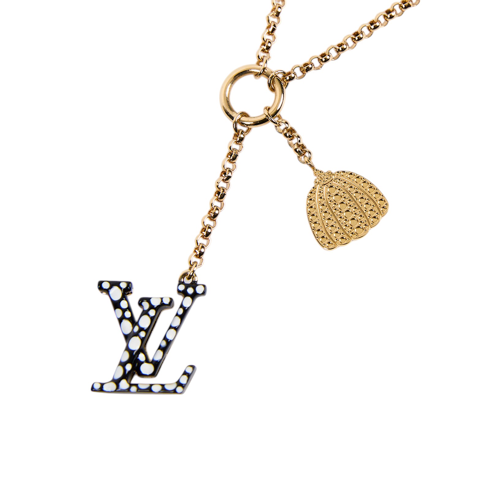 路易威登 LOUIS VUITTON 草間彌生聯名 項鍊 M01079 黑白色聯名草間彌生南瓜項鍊 原廠盒子/防塵袋