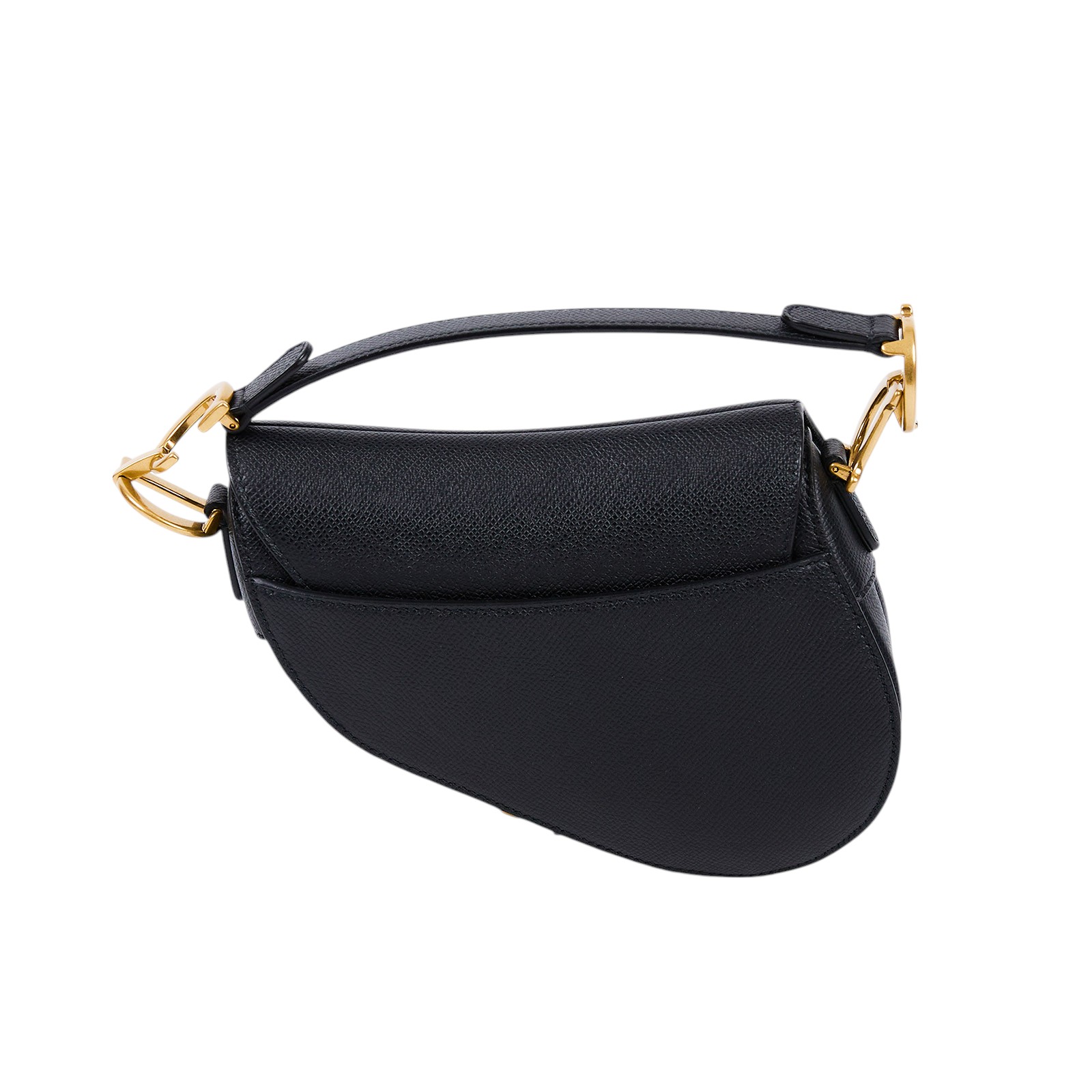 迪奧 CHRISTIAN DIOR Saddle 迷你 馬鞍包 小牛皮 附肩背帶 M0456CBAA 黑色SADDLE馬鞍包 原廠盒子/防塵袋/保證卡