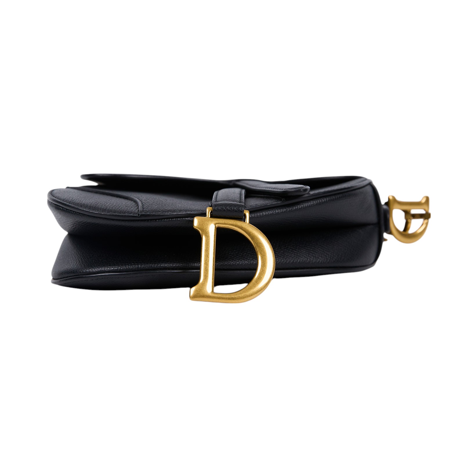 迪奧 CHRISTIAN DIOR Saddle 迷你 馬鞍包 小牛皮 附肩背帶 M0456CBAA 黑色SADDLE馬鞍包 原廠盒子/防塵袋/保證卡