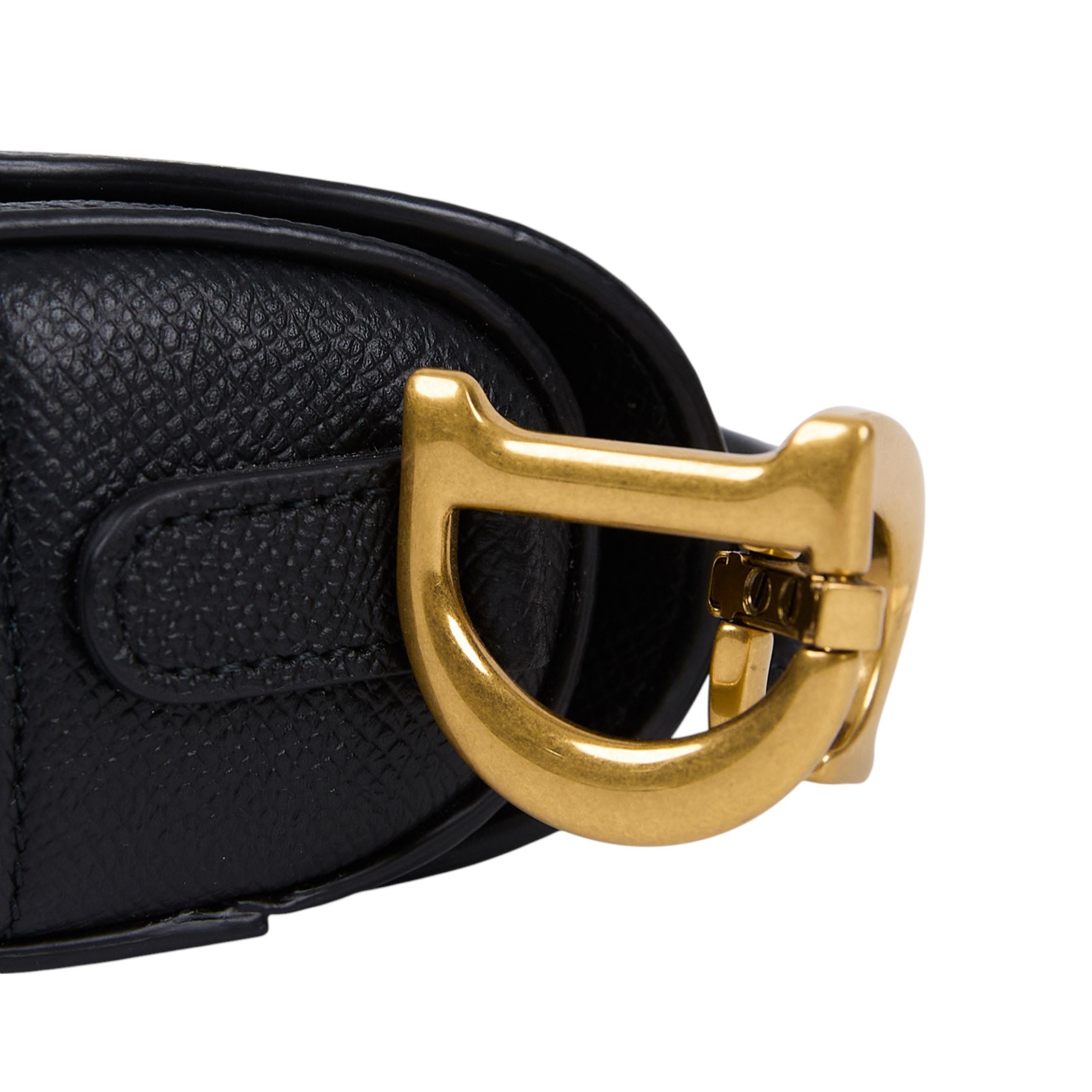 迪奧 CHRISTIAN DIOR Saddle 迷你 馬鞍包 小牛皮 附肩背帶 M0456CBAA 黑色SADDLE馬鞍包 原廠盒子/防塵袋/保證卡