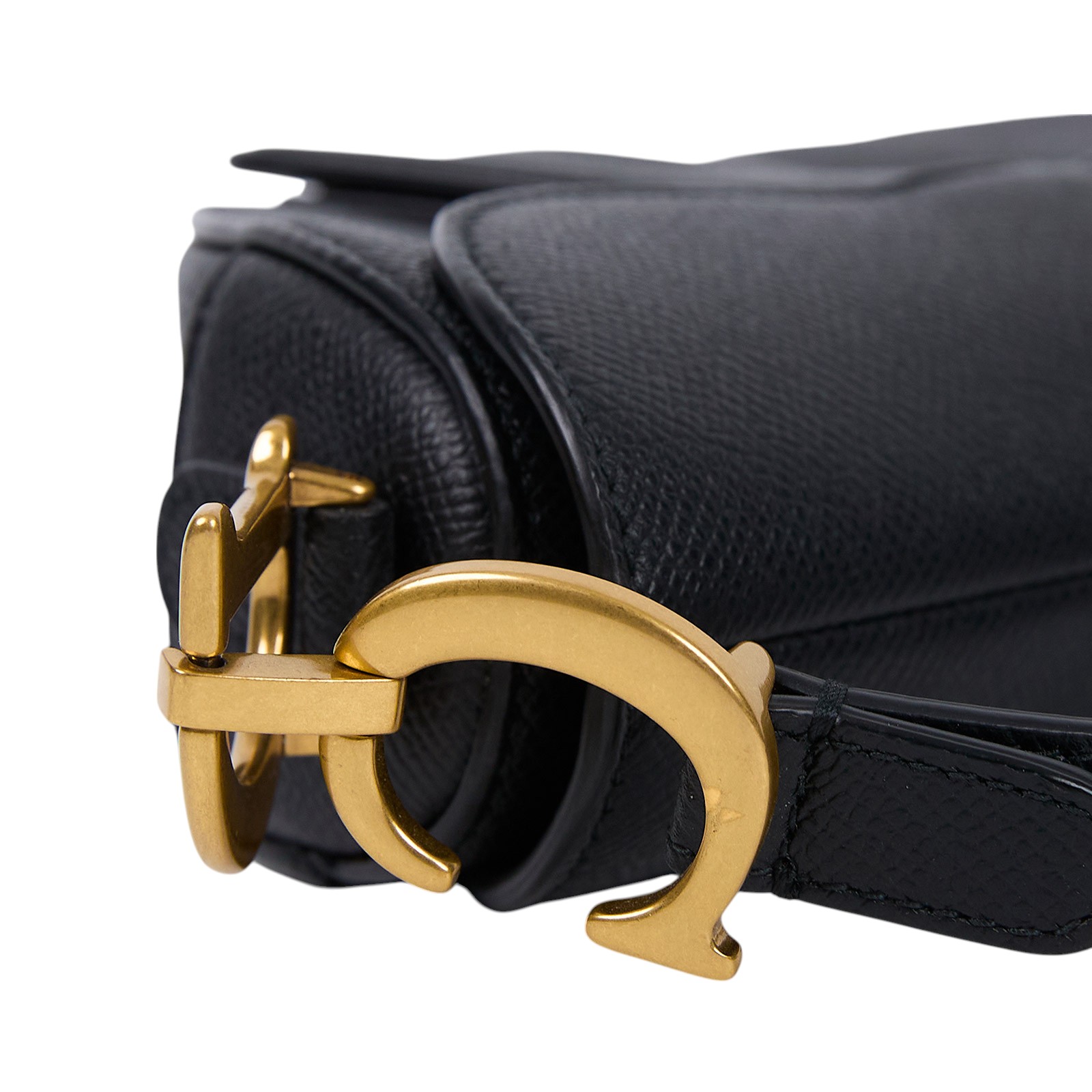 迪奧 CHRISTIAN DIOR Saddle 迷你 馬鞍包 小牛皮 附肩背帶 M0456CBAA 黑色SADDLE馬鞍包 原廠盒子/防塵袋/保證卡