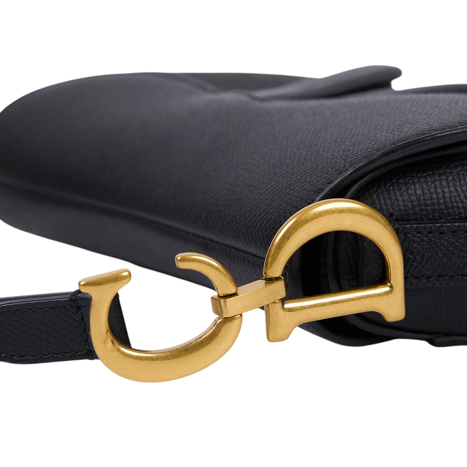 迪奧 CHRISTIAN DIOR Saddle 迷你 馬鞍包 小牛皮 附肩背帶 M0456CBAA 黑色SADDLE馬鞍包 原廠盒子/防塵袋/保證卡