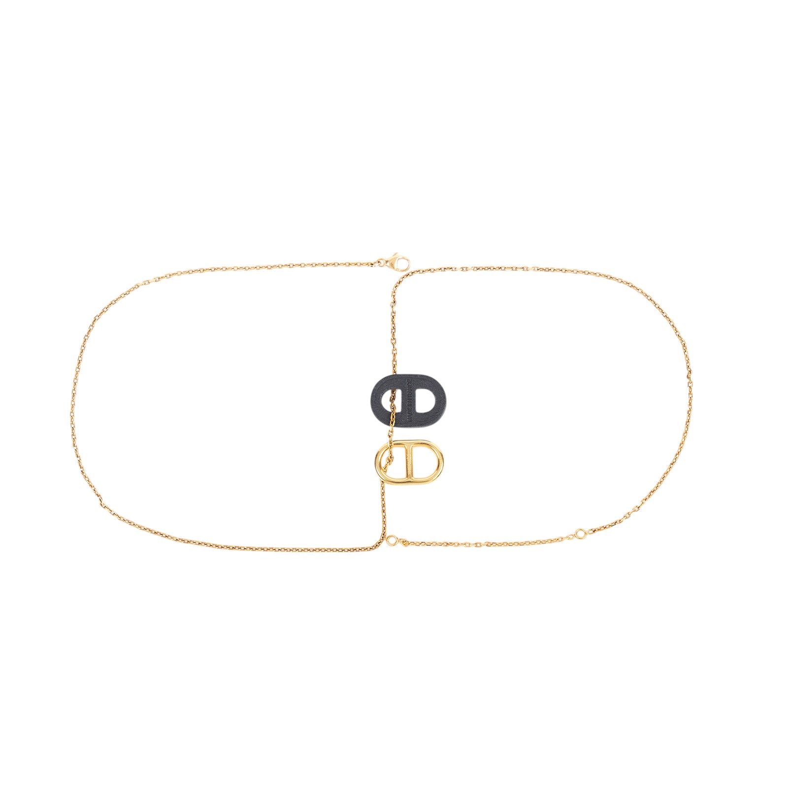 愛馬仕 Hermès OMaillon Chaine dAncre 吊墜 H079528CD18  玫瑰金OMAILLON豬鼻項鍊 原廠盒子