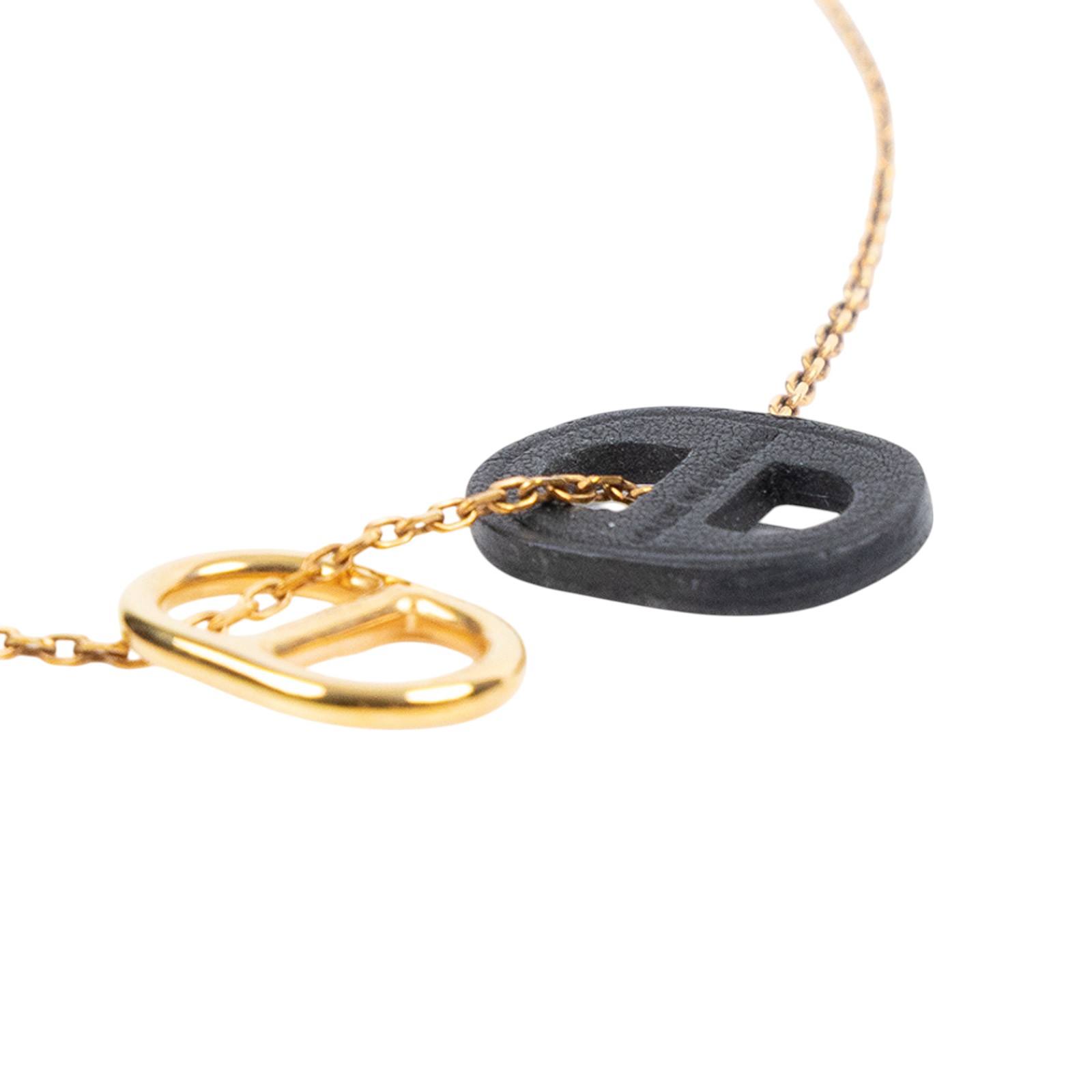 愛馬仕 Hermès OMaillon Chaine dAncre 吊墜 H079528CD18  玫瑰金OMAILLON豬鼻項鍊 原廠盒子