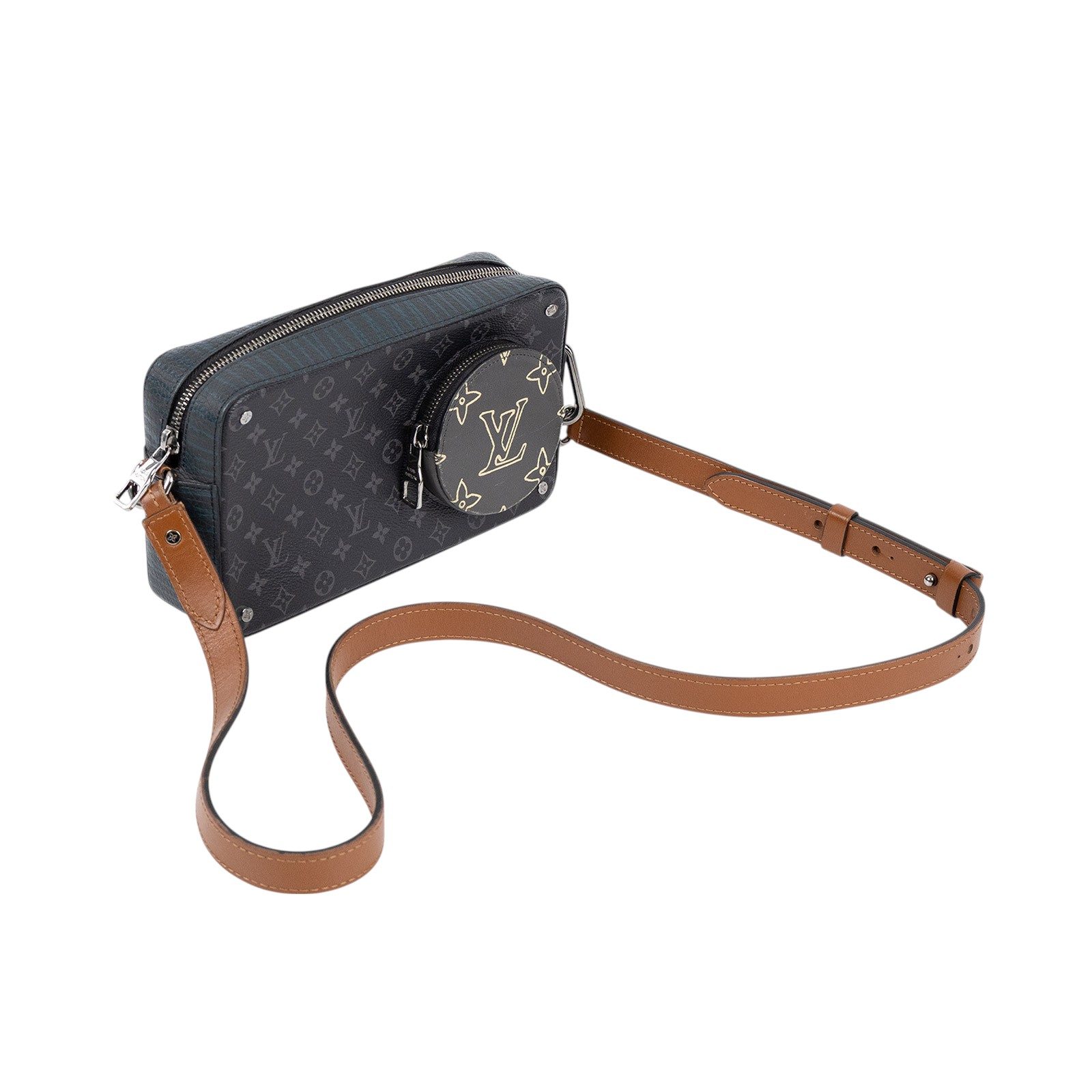 路易威登 LOUIS VUITTON Volga 肩背包 M69688 黑原花Volga On Strap 原廠盒子/防塵袋/購買證明