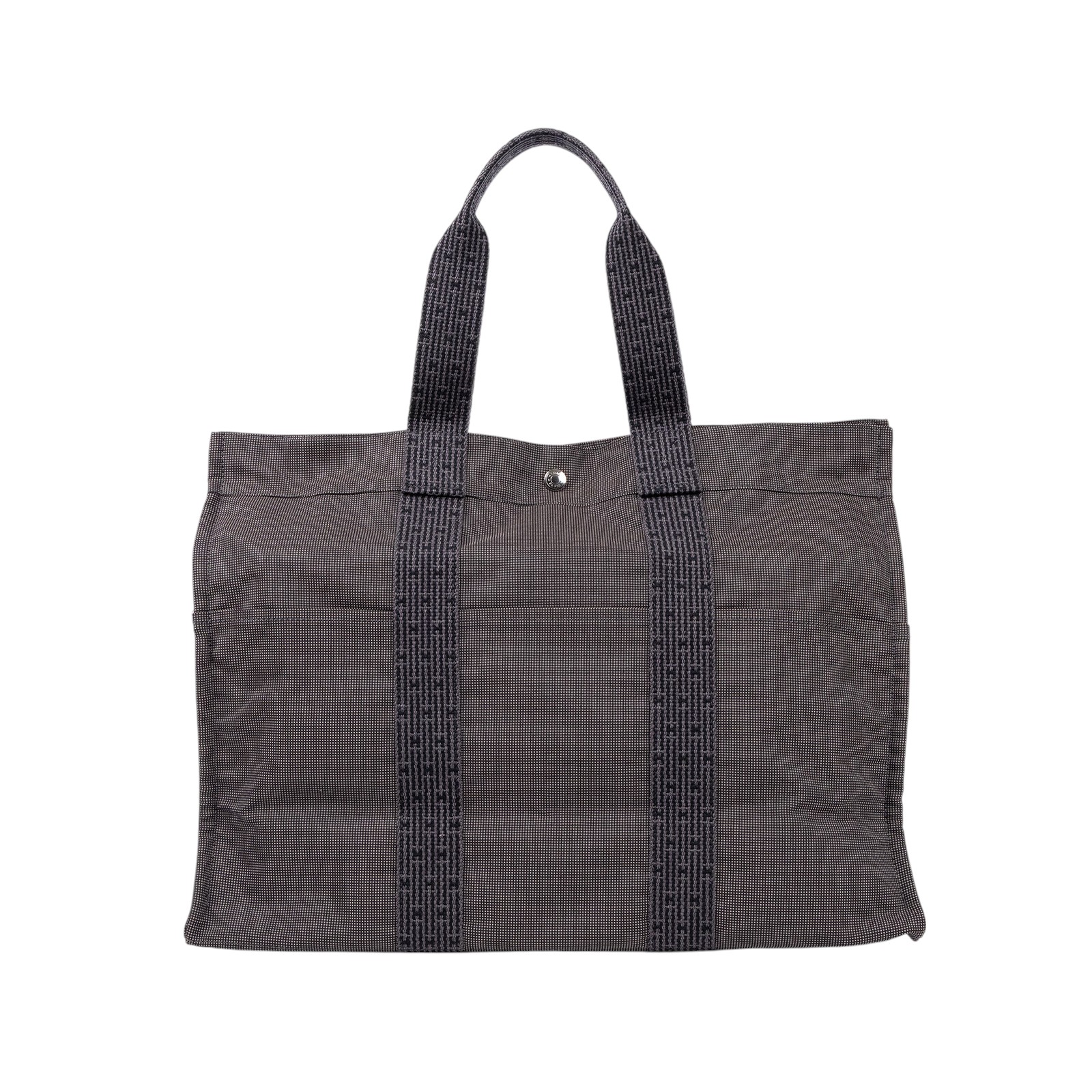 愛馬仕 Hermès Herline GM 托特包 HERLGM  灰 Herline 帆布托特包 鎖組
