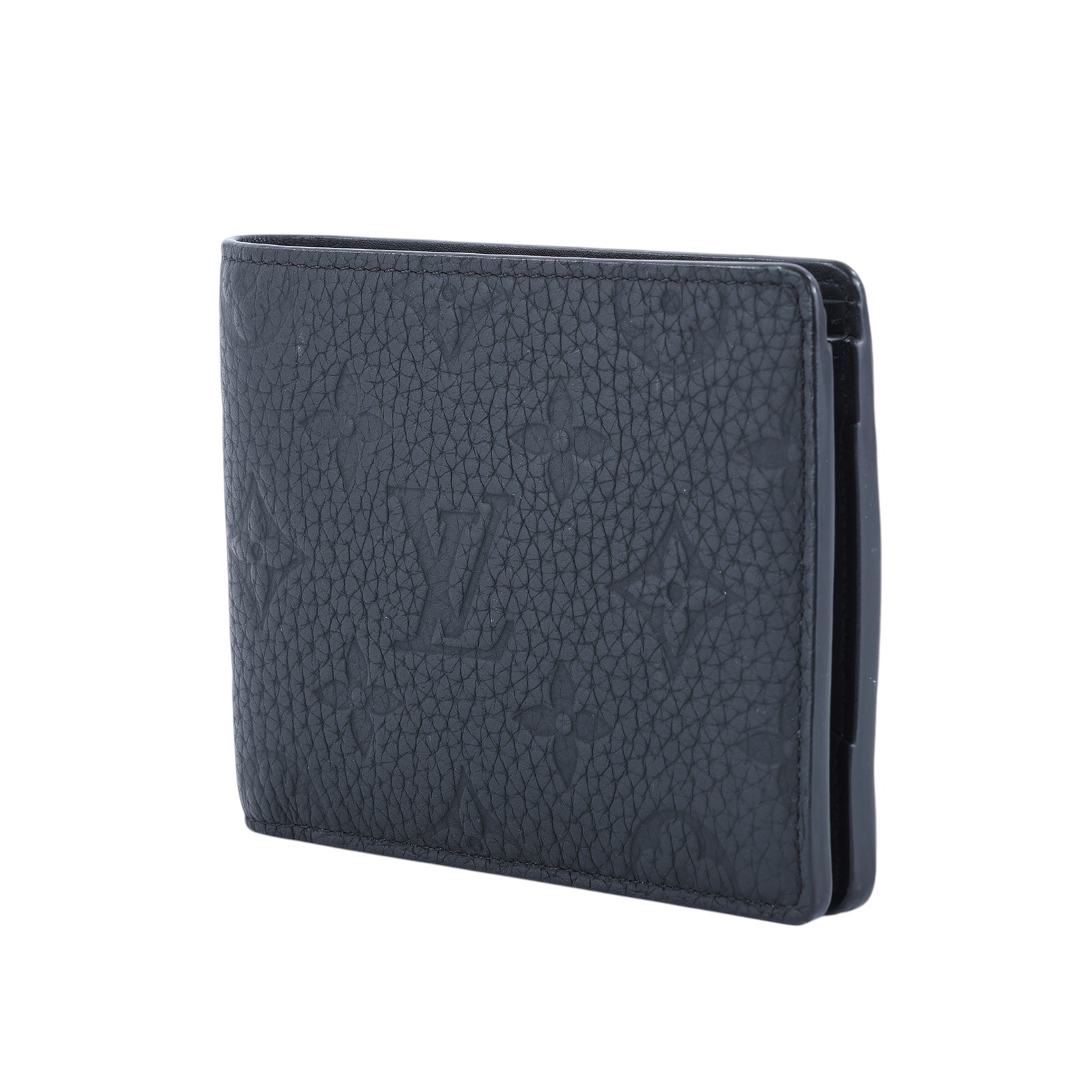 路易威登 LOUIS VUITTON Multiple 錢包 短夾 Taurillon Monogram 壓花牛皮  M82072 晶片款  防塵袋/原廠盒子