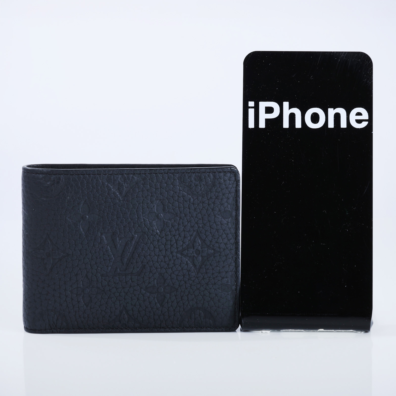 路易威登 LOUIS VUITTON Multiple 錢包 短夾 Taurillon Monogram 壓花牛皮  M82072 晶片款  防塵袋/原廠盒子