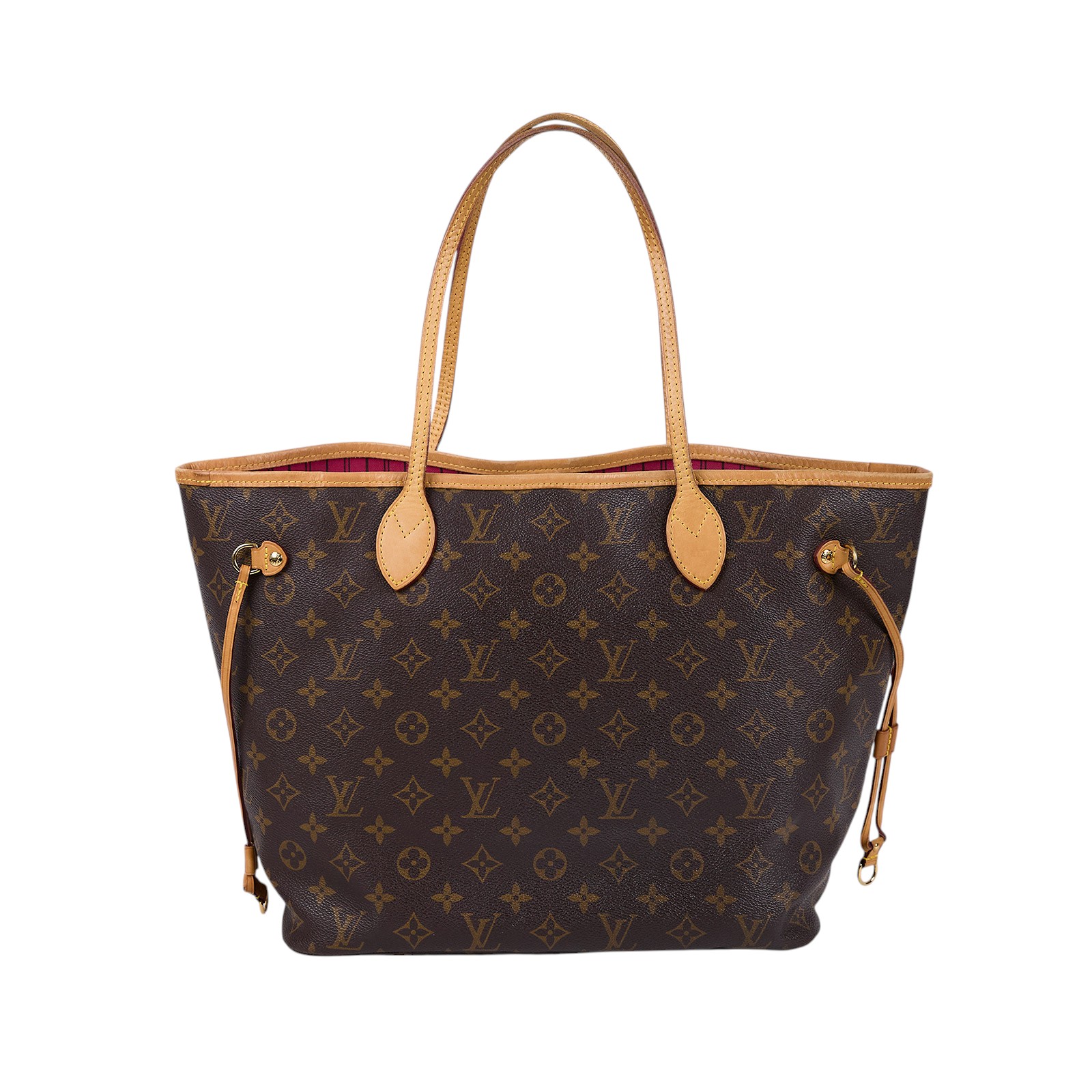 路易威登 LOUIS VUITTON Neverfull MM 牡丹色 肩背購物包 M41178 原花NEVERFULL MM 防塵袋