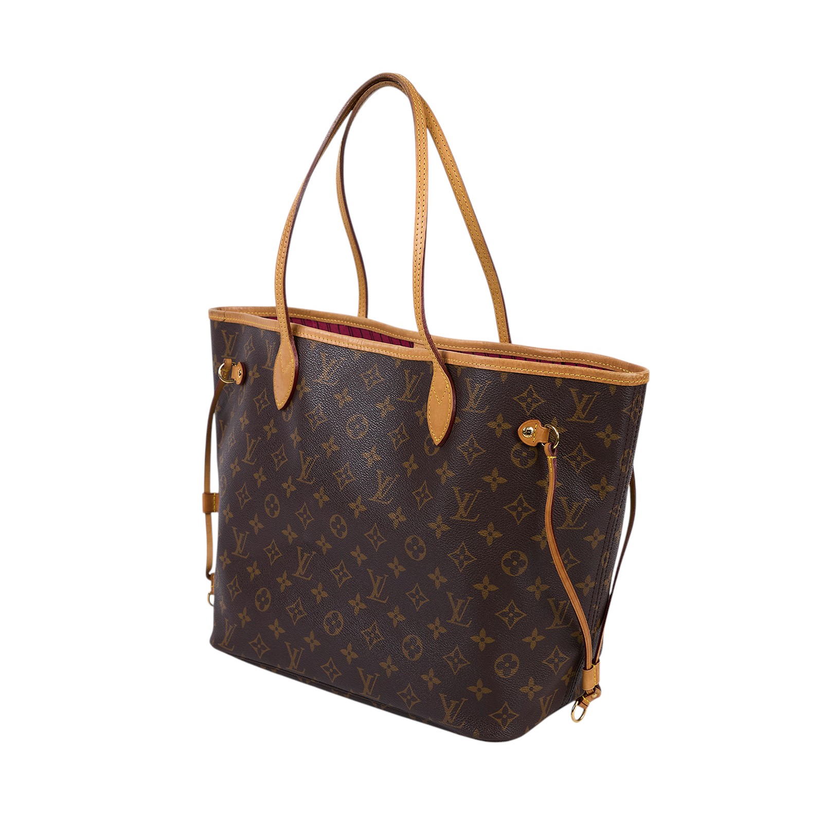 路易威登 LOUIS VUITTON Neverfull MM 牡丹色 肩背購物包 M41178 原花NEVERFULL MM 防塵袋