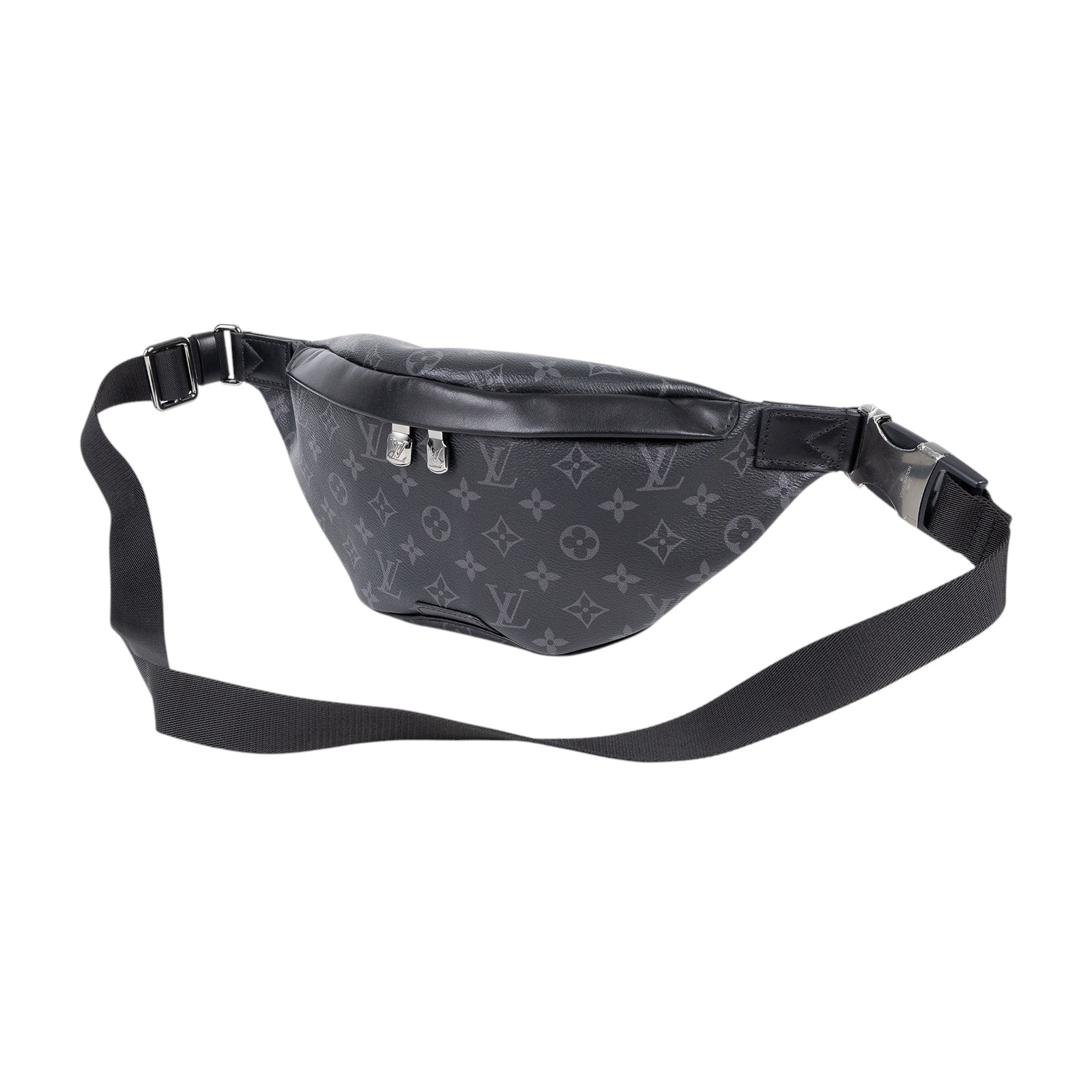 路易威登 LOUIS VUITTON Discovery PM 腰包 Monogram Eclipse 黑色 M46035 晶片款  原廠盒子/防塵袋/國外購買證明