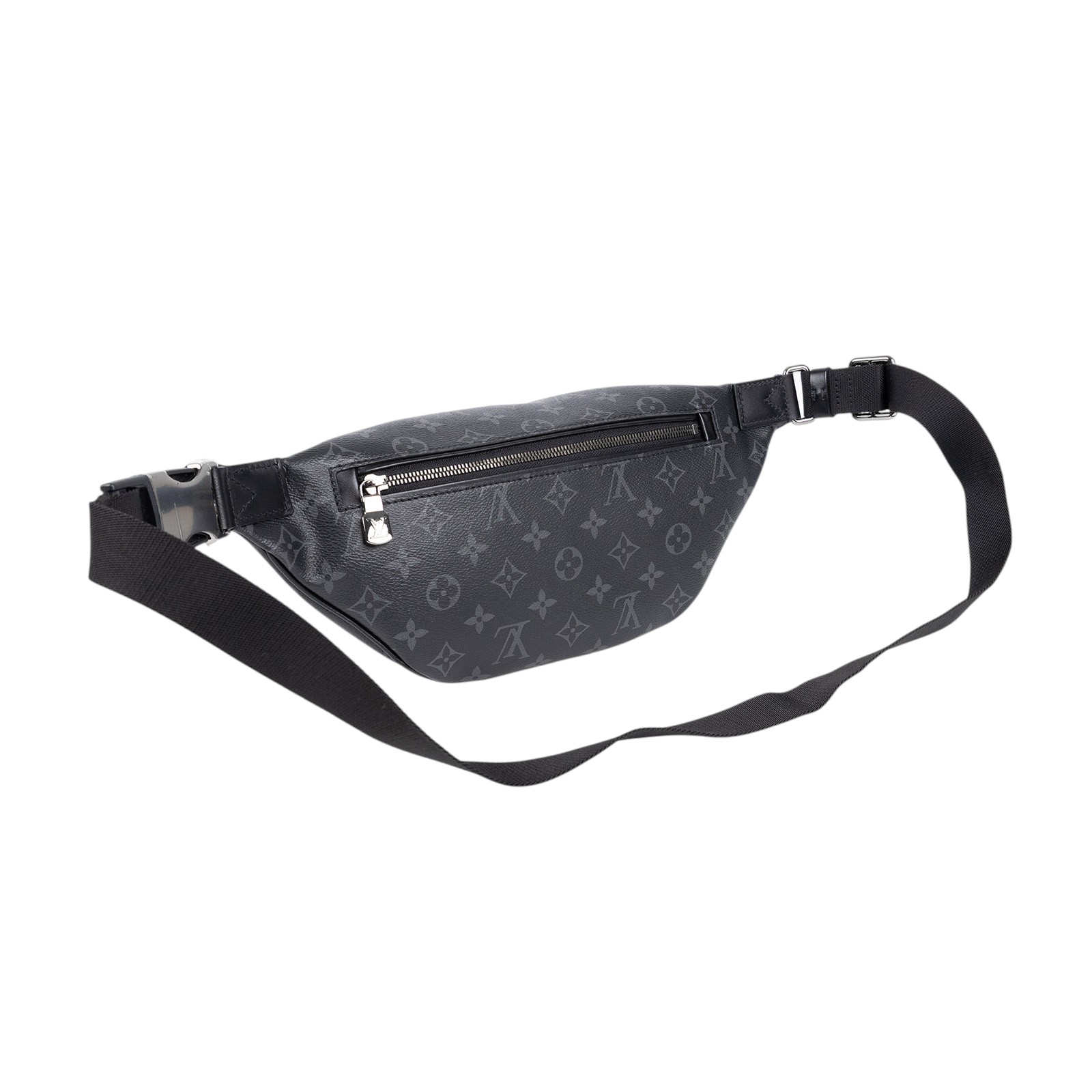 路易威登 LOUIS VUITTON Discovery PM 腰包 Monogram Eclipse 黑色 M46035 晶片款  原廠盒子/防塵袋/國外購買證明