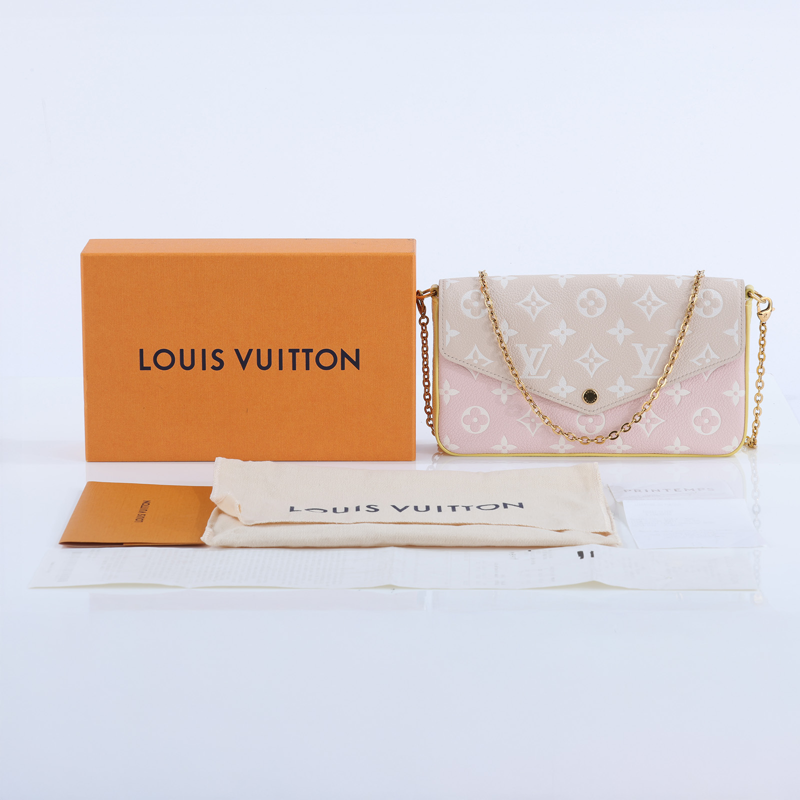 路易威登 LOUIS VUITTON Pochette Félicie 三合一鏈條包 M81359 晶片款  原廠盒子/防塵袋/購買證明