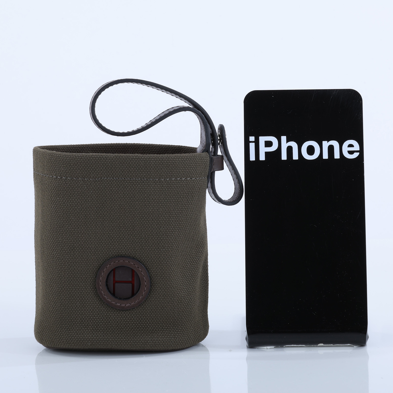愛馬仕 Hermès 遛狗小包 H800617EKAA  墨綠ON THE GO DOG POUCH 無附屬品