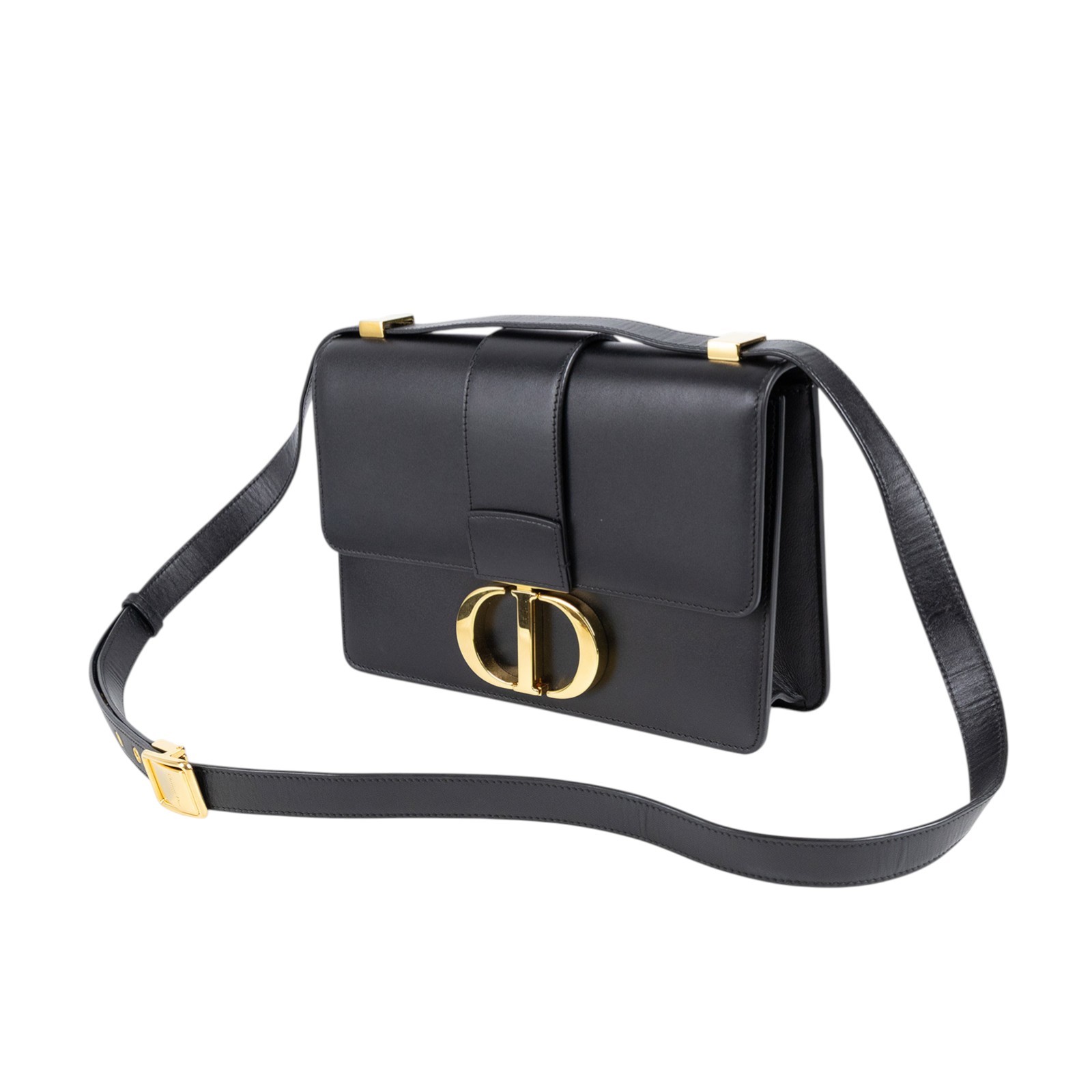 迪奧 CHRISTIAN DIOR 30 Montaigne 包 M9203UMOS 黑30MONTAIGNE肩背包 無附屬品
