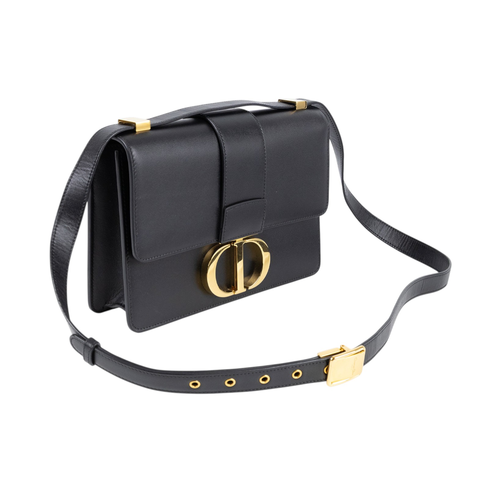 迪奧 CHRISTIAN DIOR 30 Montaigne 包 M9203UMOS 黑30MONTAIGNE肩背包 無附屬品