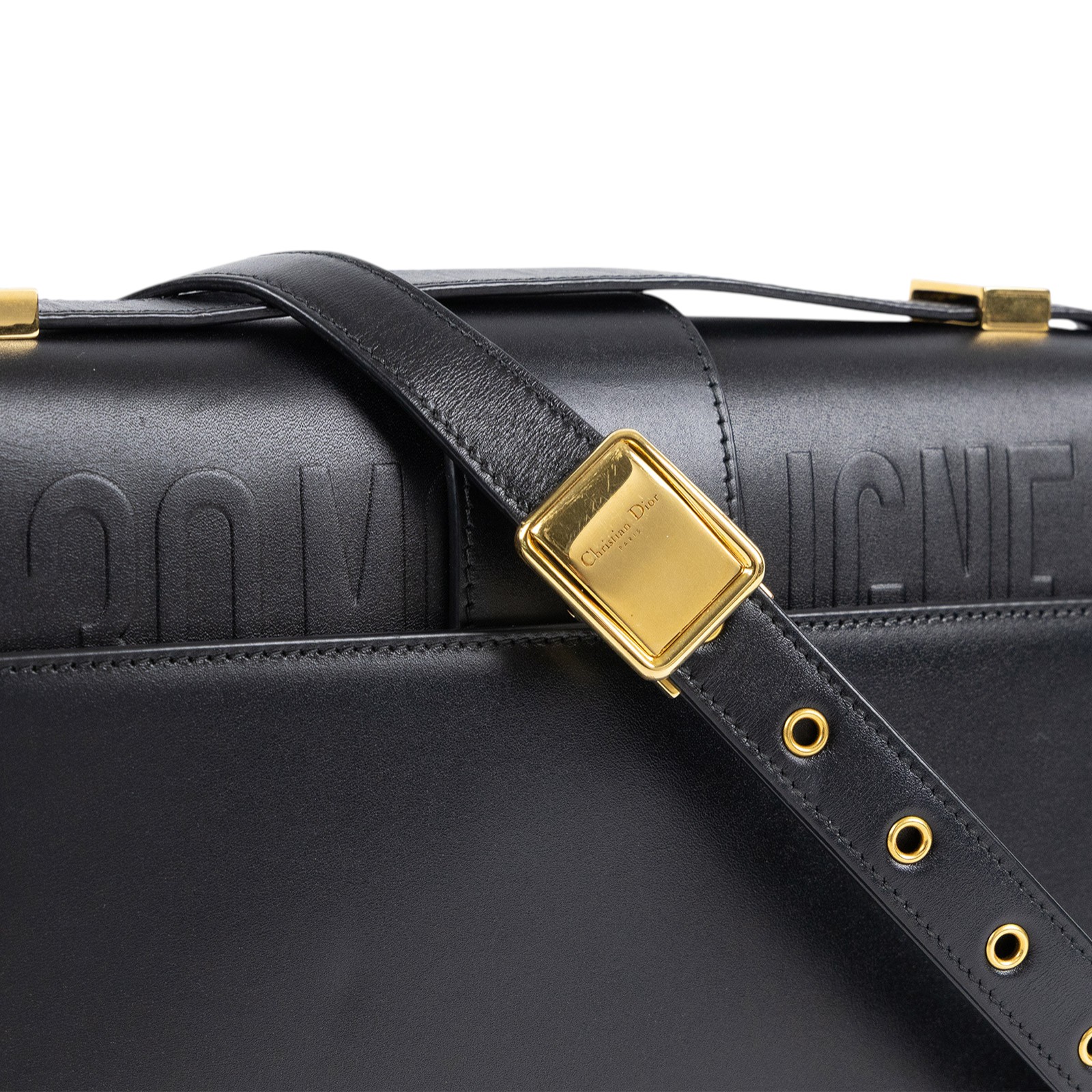 迪奧 CHRISTIAN DIOR 30 Montaigne 包 M9203UMOS 黑30MONTAIGNE肩背包 無附屬品