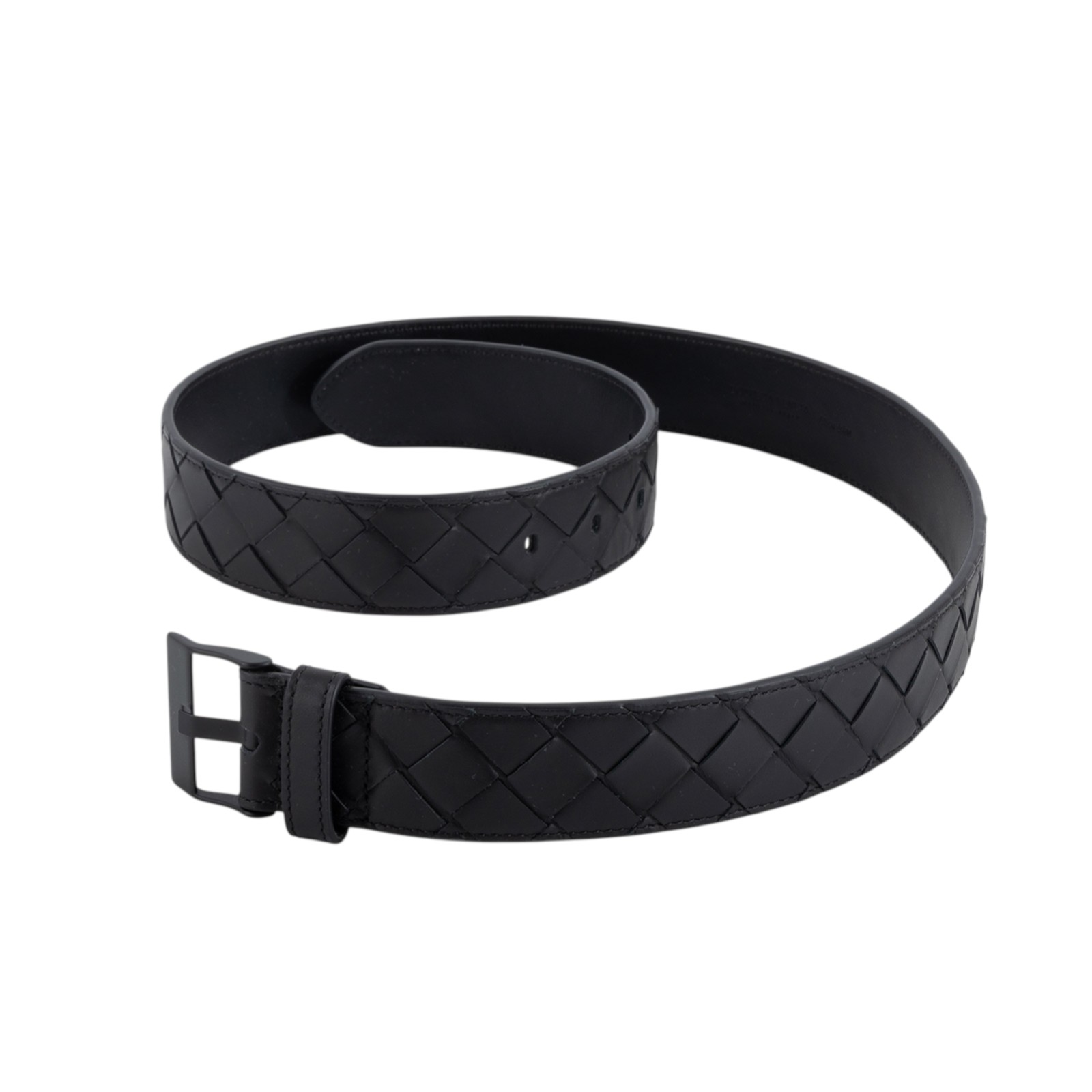 寶緹嘉 BOTTEGA VENETA Watch 搭扣 腰带 799046V4KF_85 黑編織皮帶85CM 防塵袋