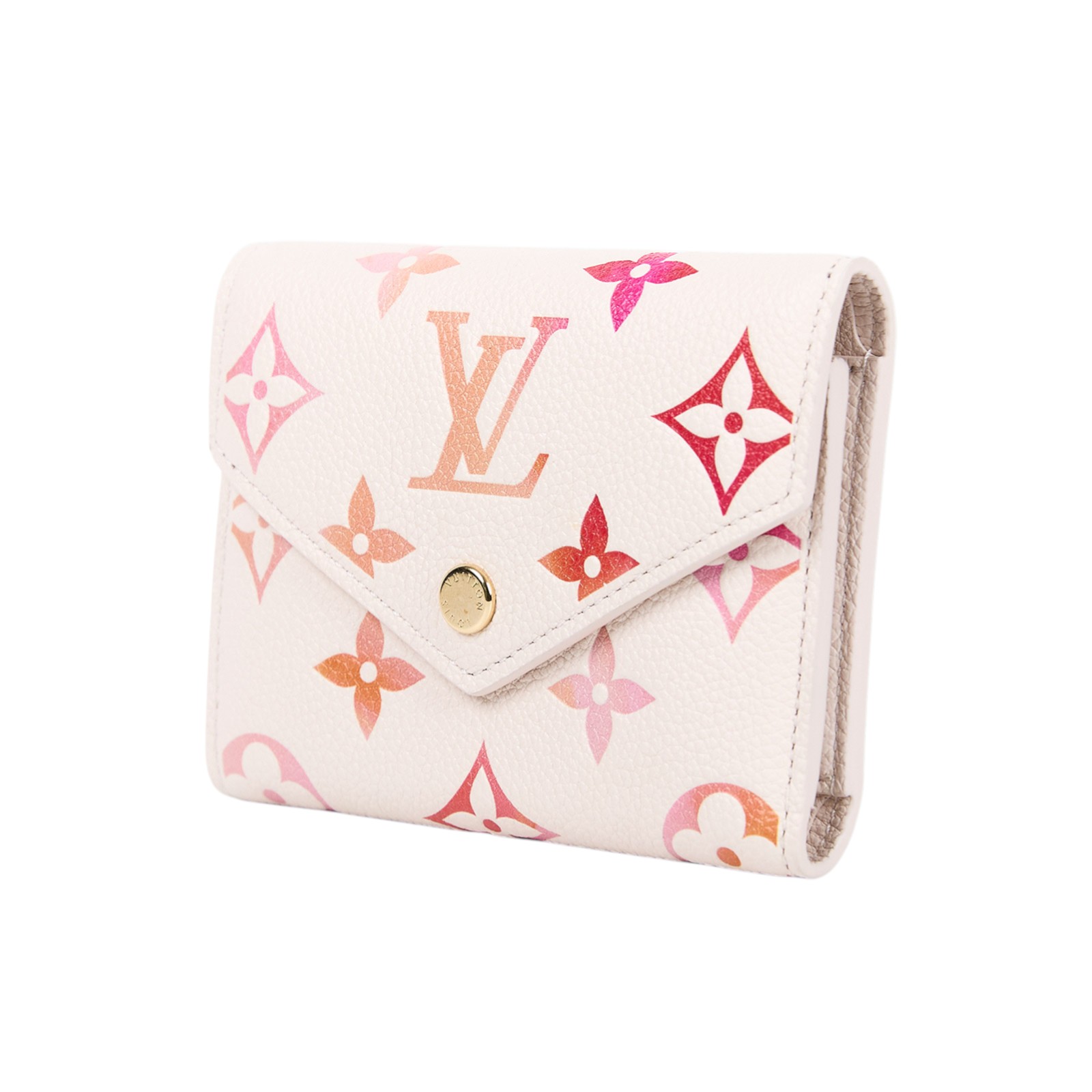 路易威登 LOUIS VUITTON Victorine 錢包 短夾 M83507 晶片款 白粉三折短夾 原廠盒子/防塵袋/購買證明