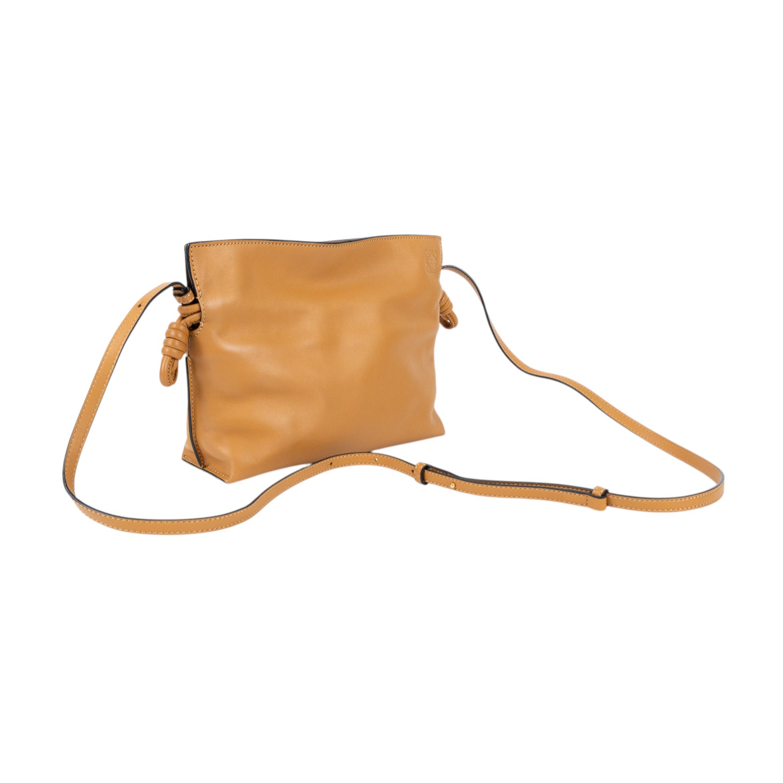 羅意威 LOEWE Mini Flamenco clutch 小牛皮 迷你 肩背包 A411FC2X05 焦糖FLAMENCO MINI 無附屬品