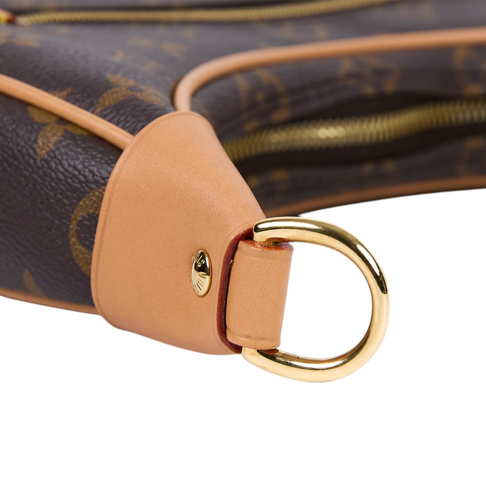 路易威登 LOUIS VUITTON Loop 半月 法棍包 豌豆包 老花 腋下單肩包 M81098 晶片款 原花LOOP彎月包 PM 原廠盒子/防塵袋