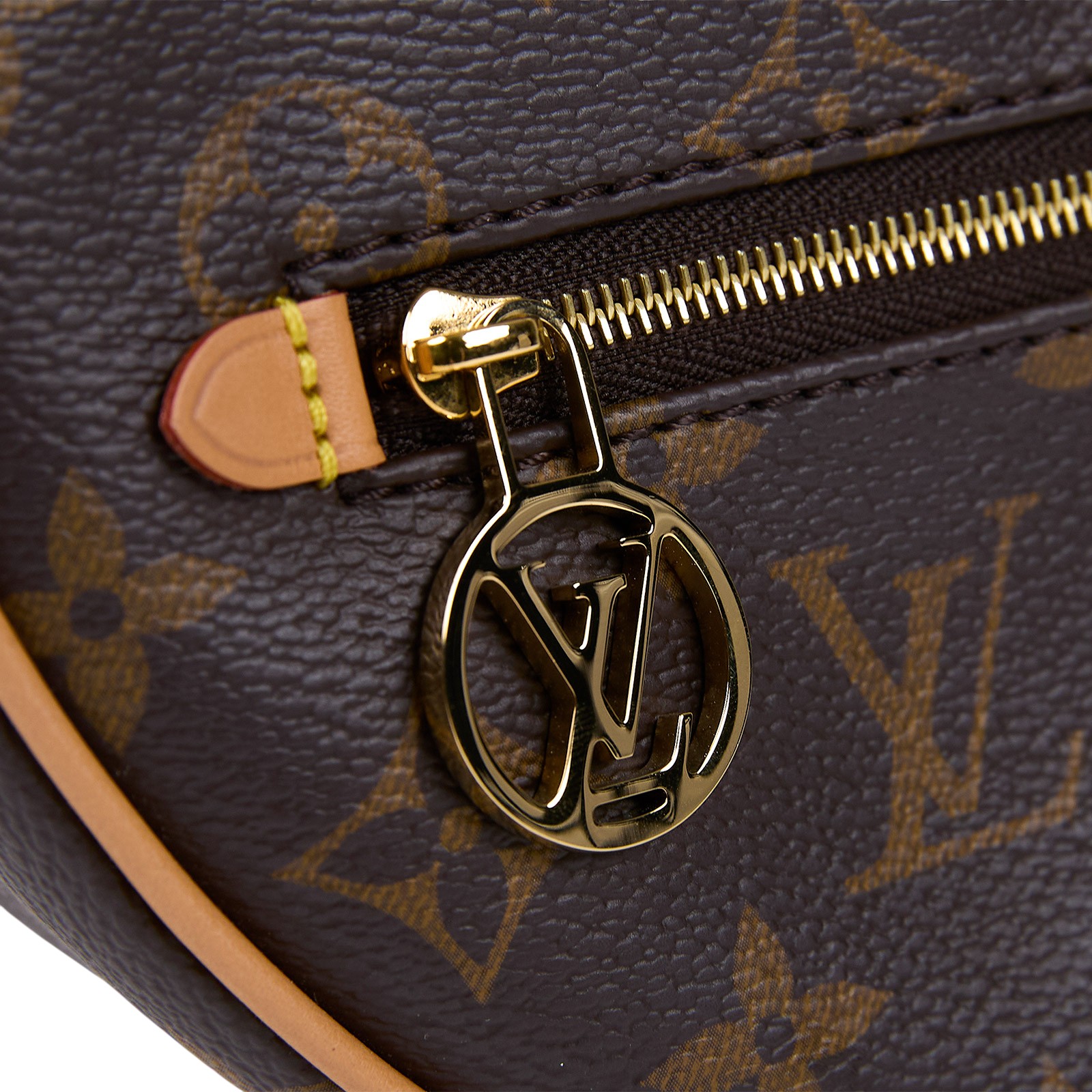 路易威登 LOUIS VUITTON Loop 半月 法棍包 豌豆包 老花 腋下單肩包 M81098 晶片款 原花LOOP彎月包 PM 原廠盒子/防塵袋