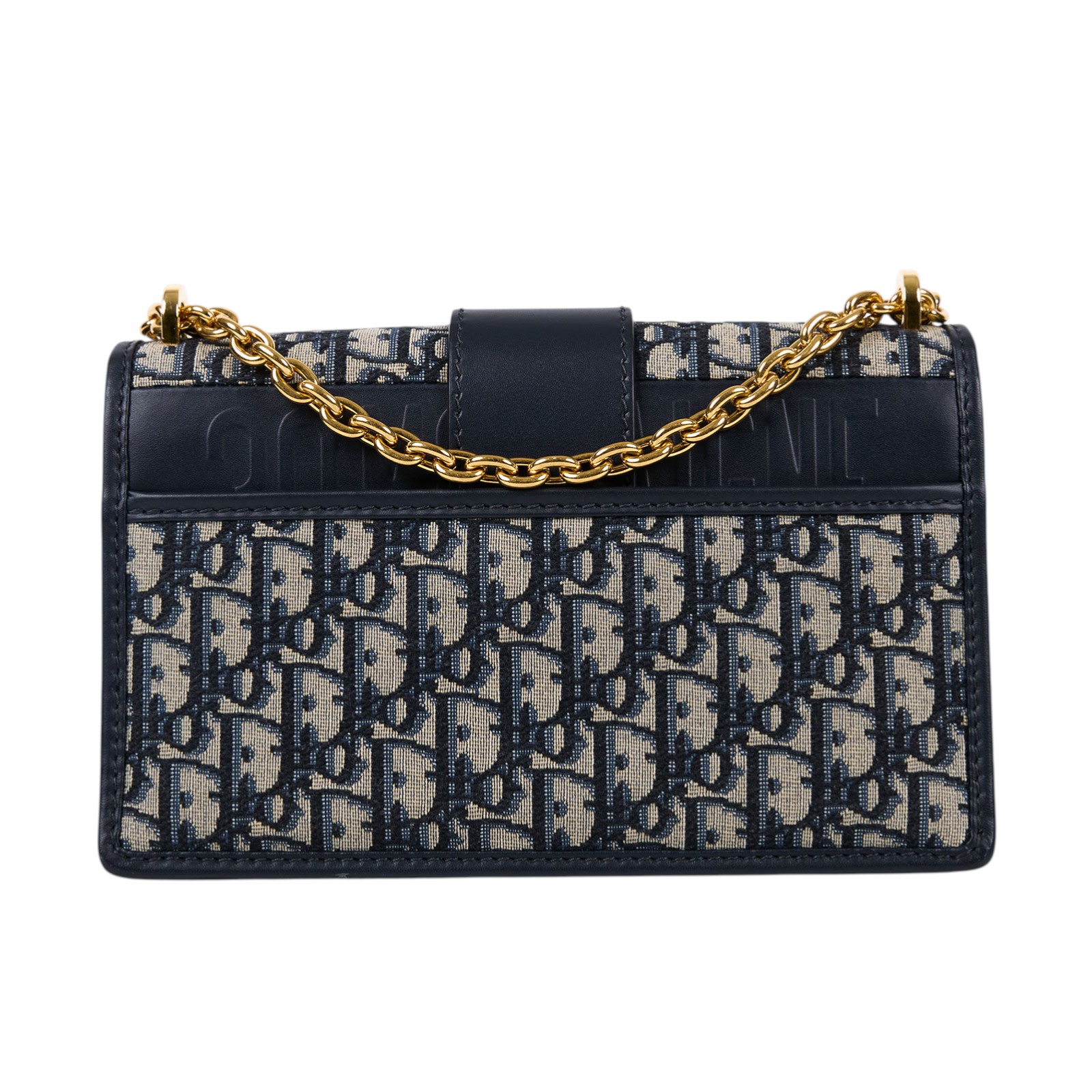 迪奧 CHRISTIAN DIOR 30 Montaigne 鏈帶 肩背手提包 藍色 M9208UTZQ 藍蒙田30鍊帶款 無附屬品