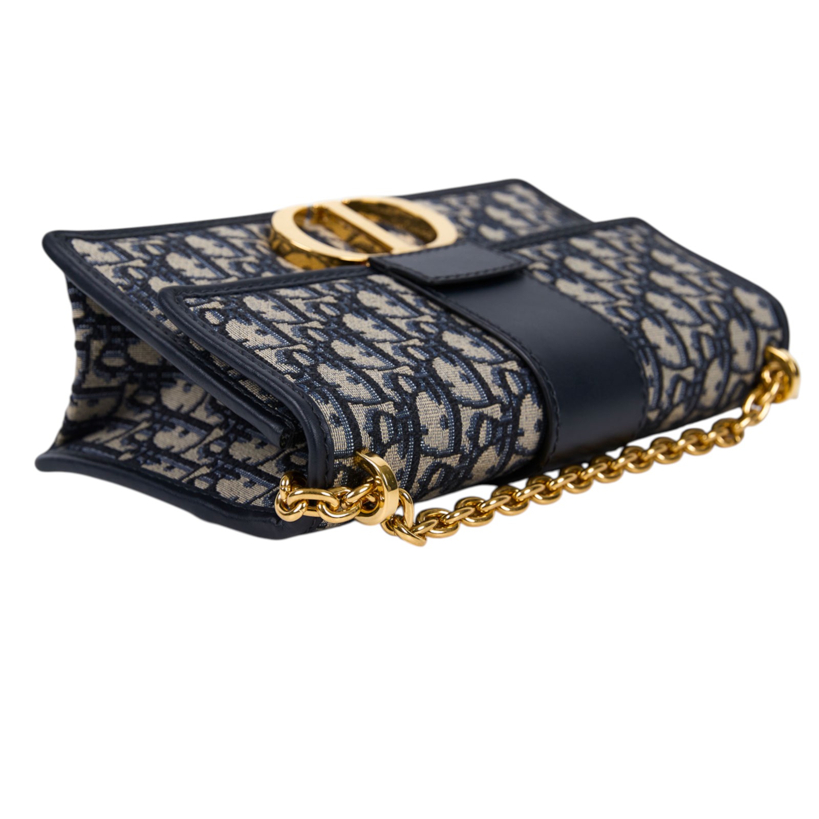 迪奧 CHRISTIAN DIOR 30 Montaigne 鏈帶 肩背手提包 藍色 M9208UTZQ 藍蒙田30鍊帶款 無附屬品