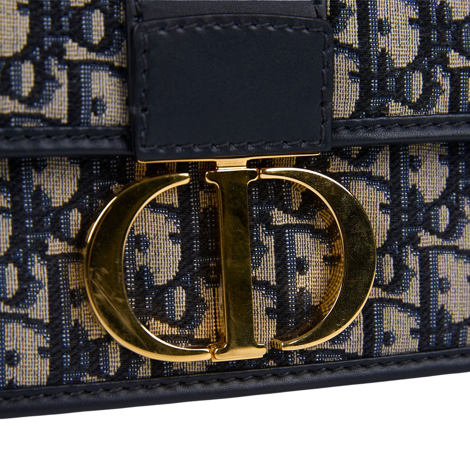 迪奧 CHRISTIAN DIOR 30 Montaigne 鏈帶 肩背手提包 藍色 M9208UTZQ 藍蒙田30鍊帶款 無附屬品