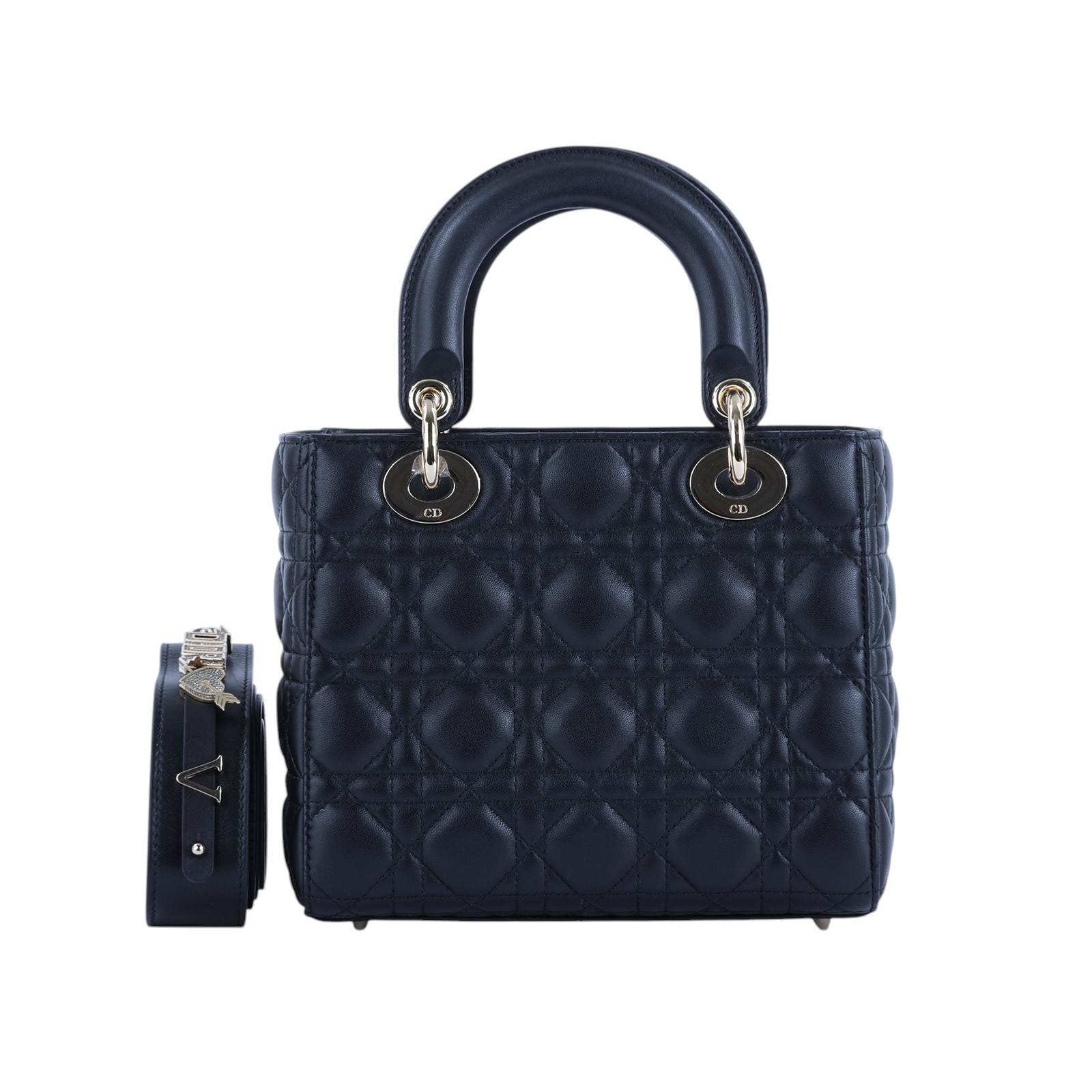 迪奧 CHRISTIAN DIOR Lady Dior My ABCDior 小型 肩背 手提包 羊皮 M0538OCEA  防塵袋