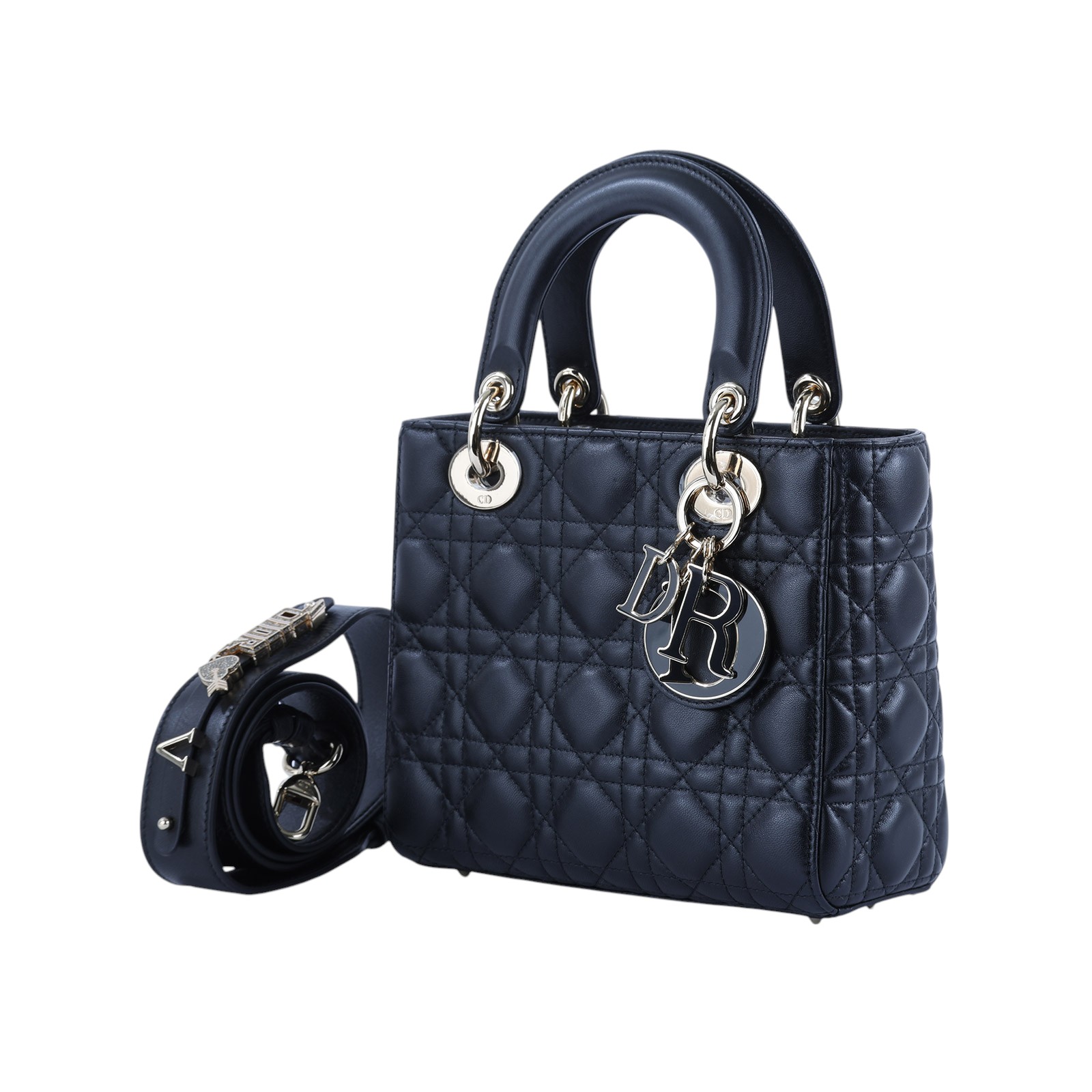 迪奧 CHRISTIAN DIOR Lady Dior My ABCDior 小型 肩背 手提包 羊皮 M0538OCEA  防塵袋