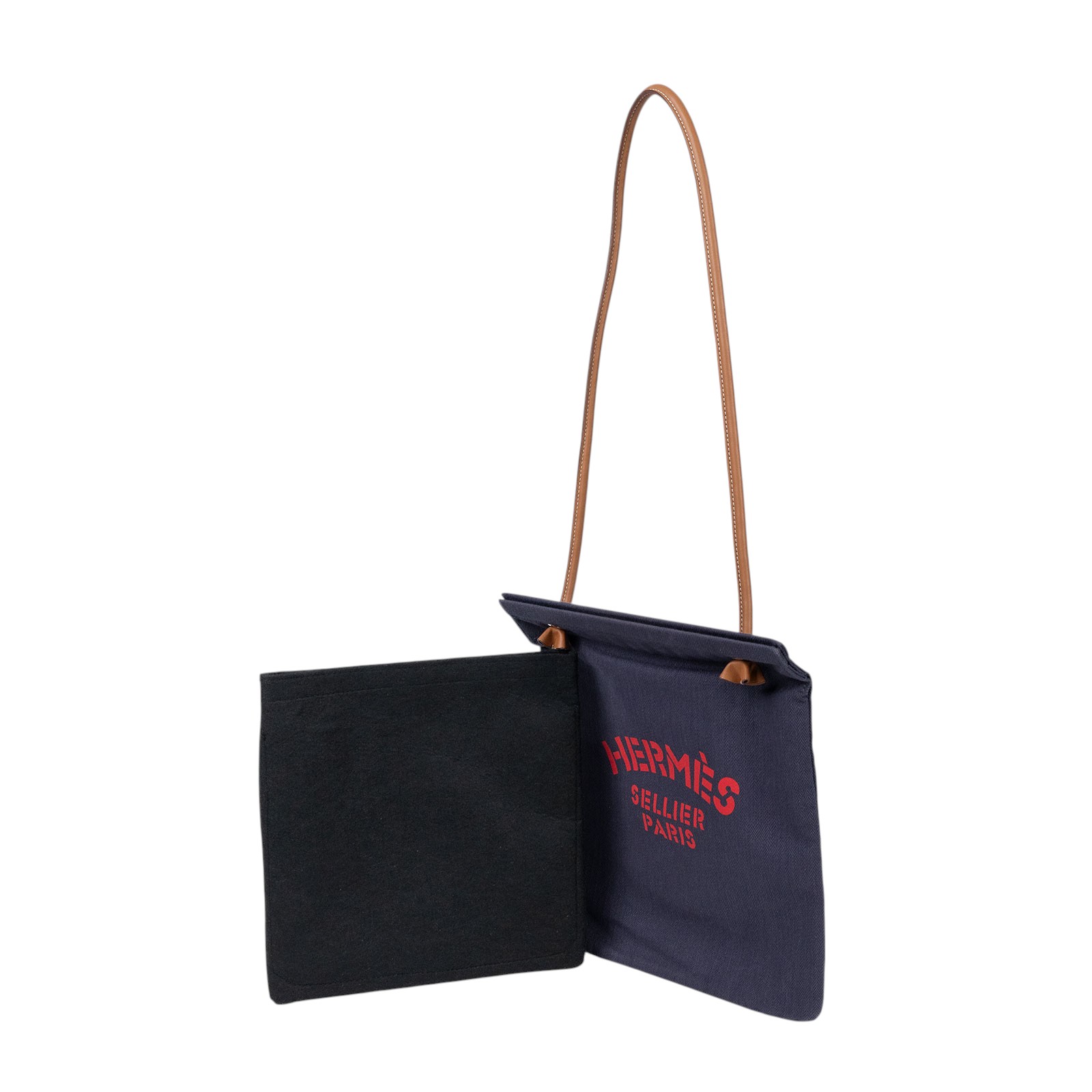 愛馬仕 Hermès Aline grooming bag 盥洗包 靛藍 金色 H000867EKAC B刻 藍色ALINE MM 無附屬品