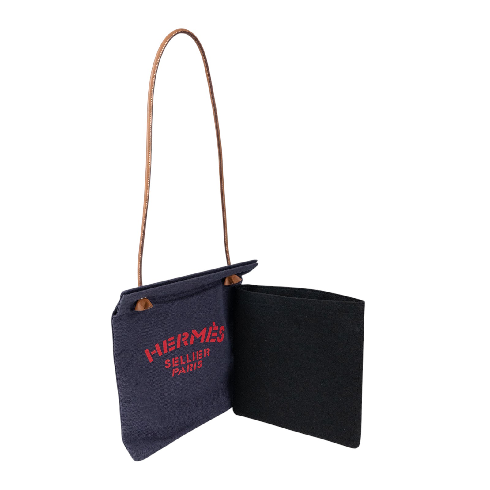 愛馬仕 Hermès Aline grooming bag 盥洗包 靛藍 金色 H000867EKAC B刻 藍色ALINE MM 無附屬品