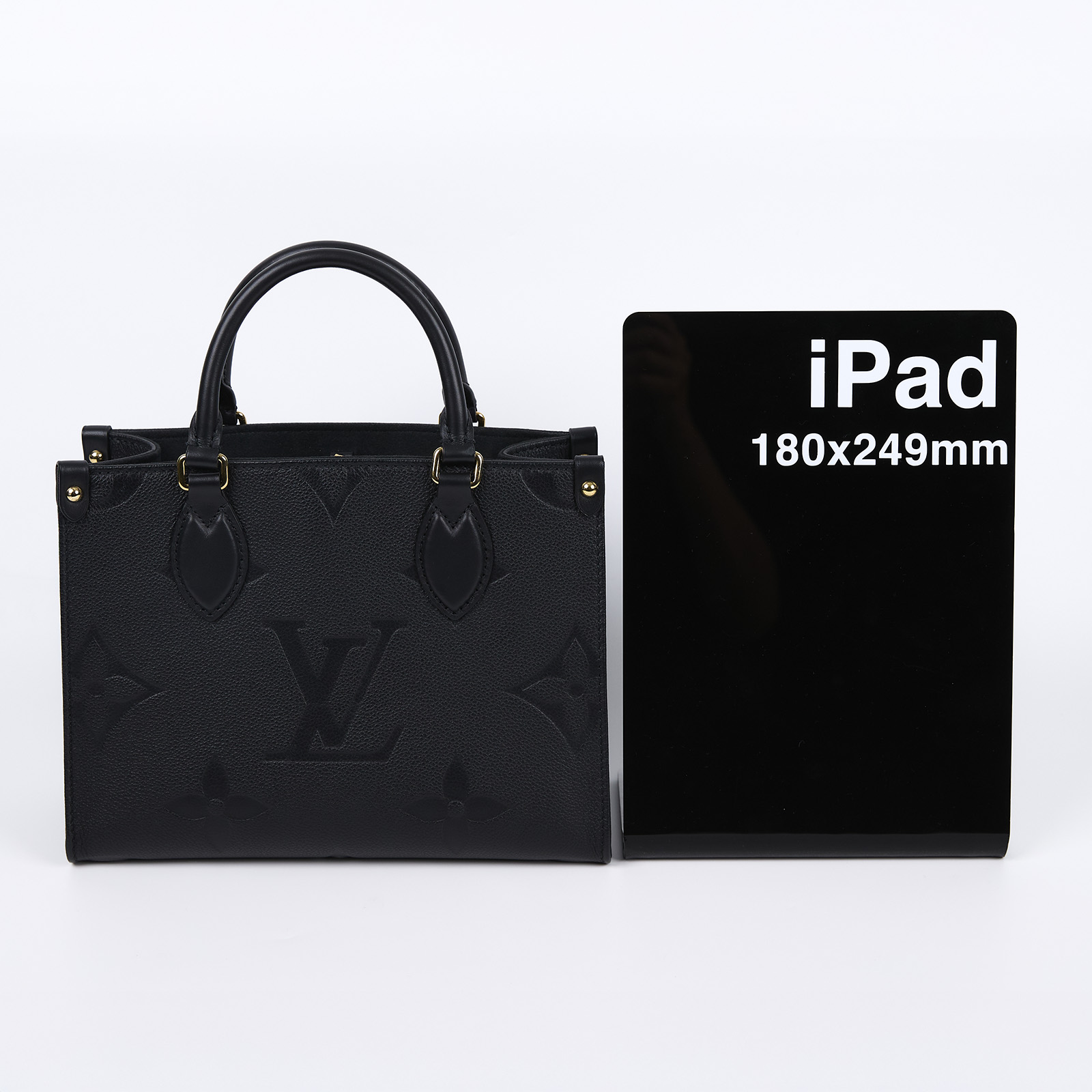 路易威登 LOUIS VUITTON OnTheGo PM 手提 肩背包 黑色 M45653 晶片款  原廠盒子/防塵袋/背帶