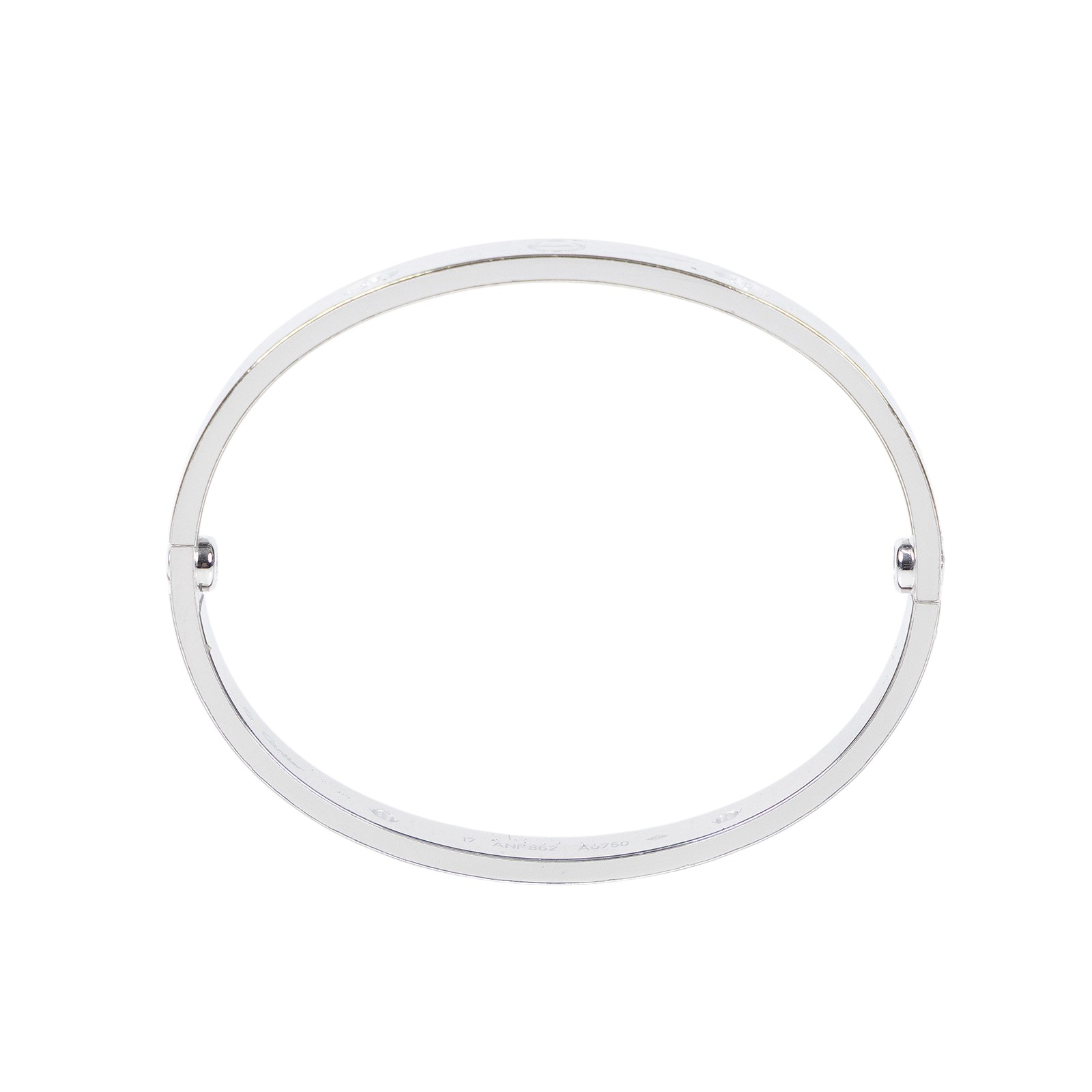 卡地亞 CARTIER Love 手環 經典款 4顆鑽石 B6035817 K18WG LOVE 4P手環 原廠盒子/保書