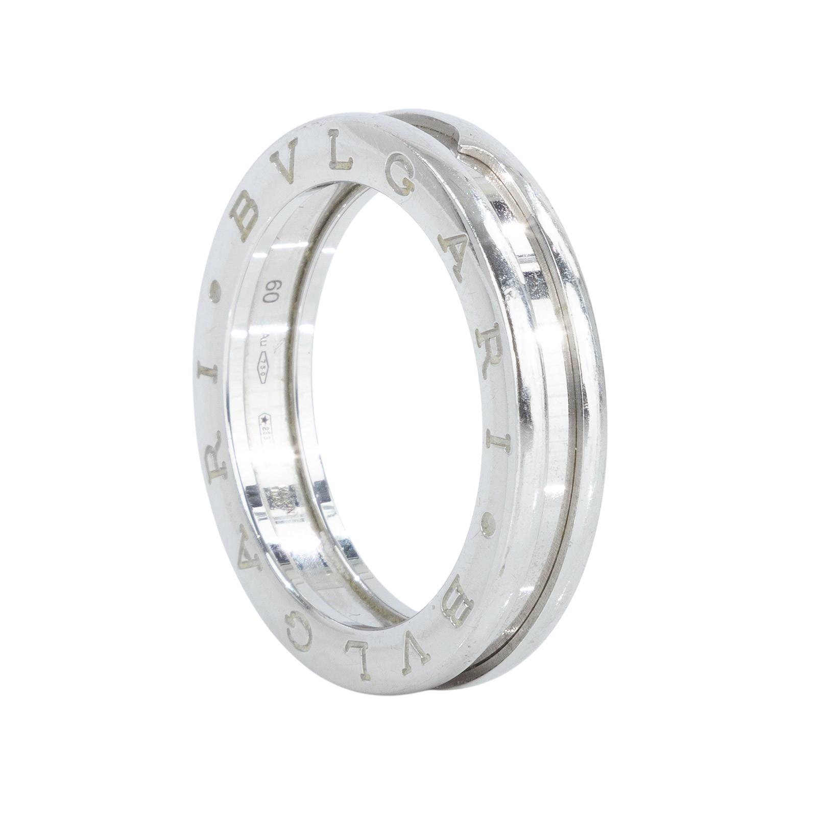 寶格麗 BVLGARI B.zero1 Ring 戒指 白金 336030 WG B.zero1 戒指 原廠盒子/保證卡/防塵袋