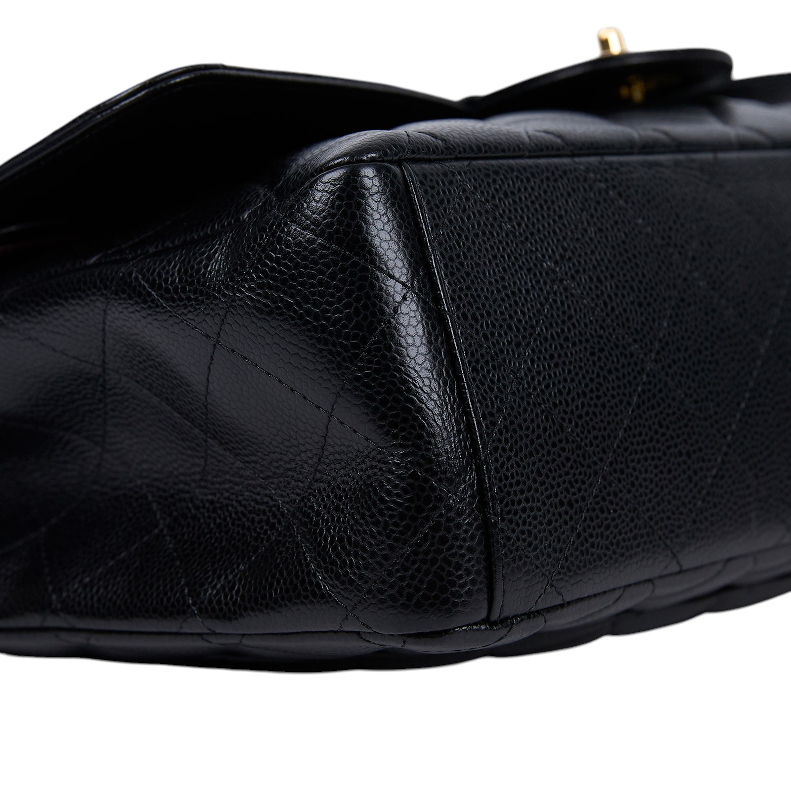 香奈兒 CHANEL COCO 34 MAXI 口蓋包  18開 黑色荔枝COCO34 MAXI 防塵袋/保證卡