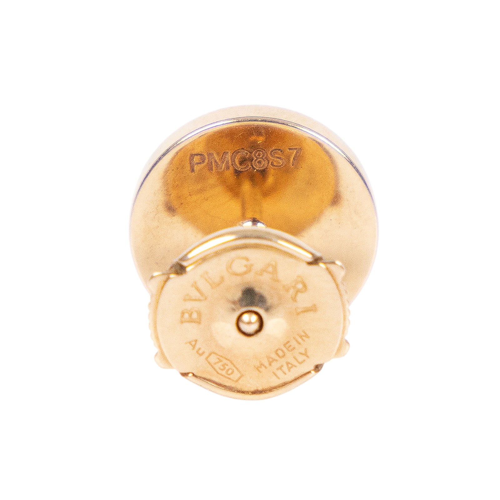 寶格麗 BVLGARI 單邊耳環 耳釘 354730 18K RG 黑瑪瑙單邊耳環 原廠盒子/保證卡