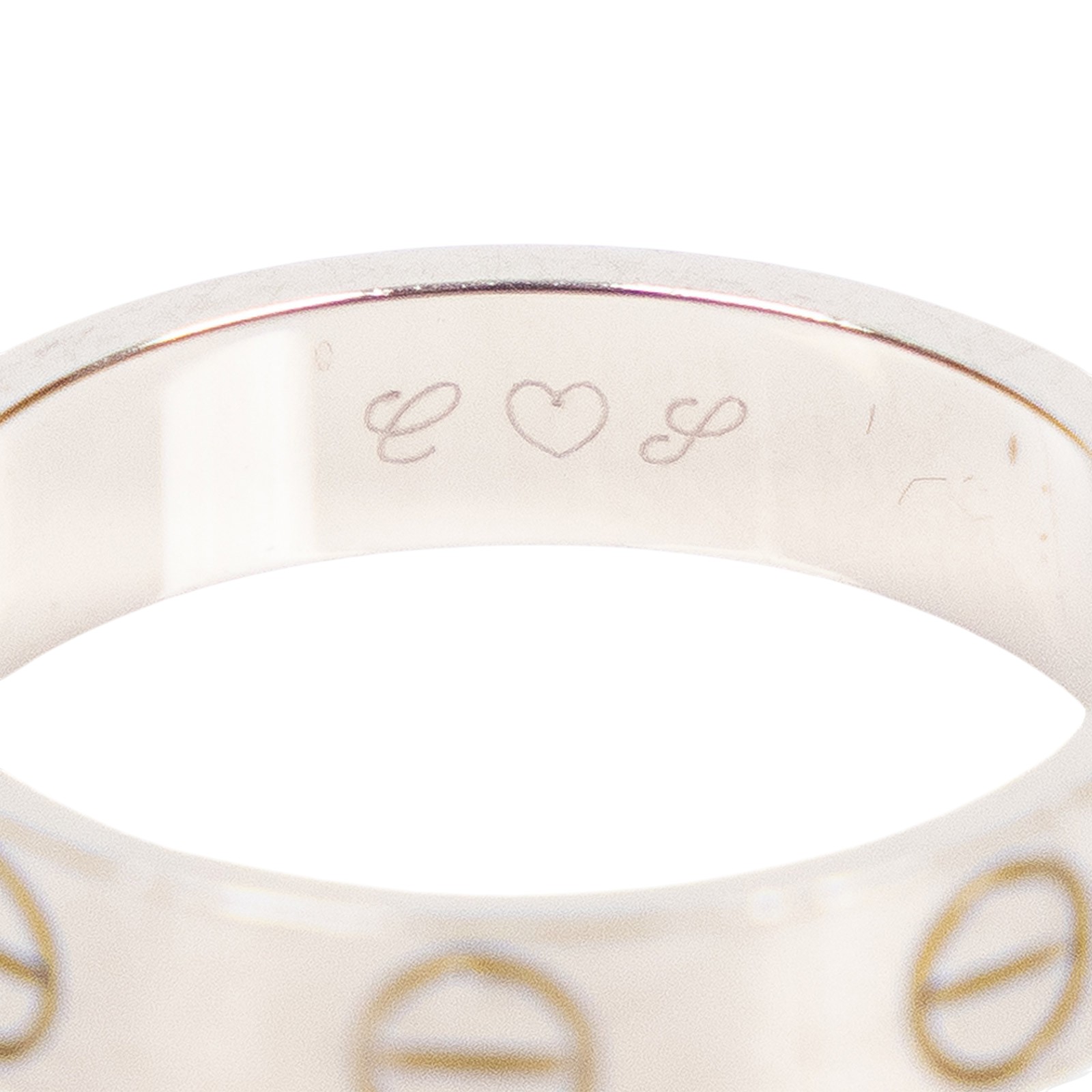 卡地亞 CARTIER Love 戒指 小型款 B4085146 K18WG LOVE戒指 原廠盒子/保書/購買證明
