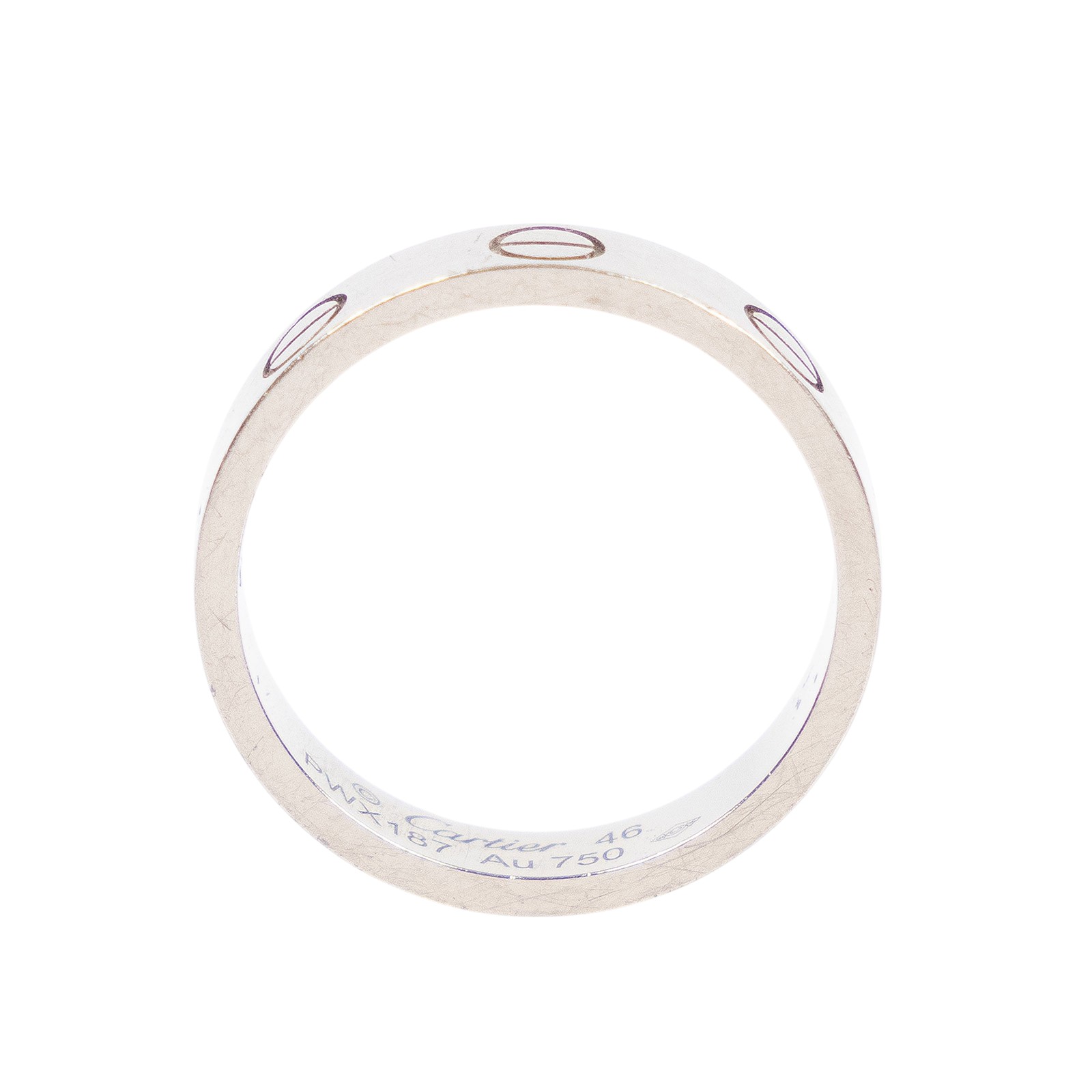 卡地亞 CARTIER Love 戒指 小型款 B4085146 K18WG LOVE戒指 原廠盒子/保書/購買證明